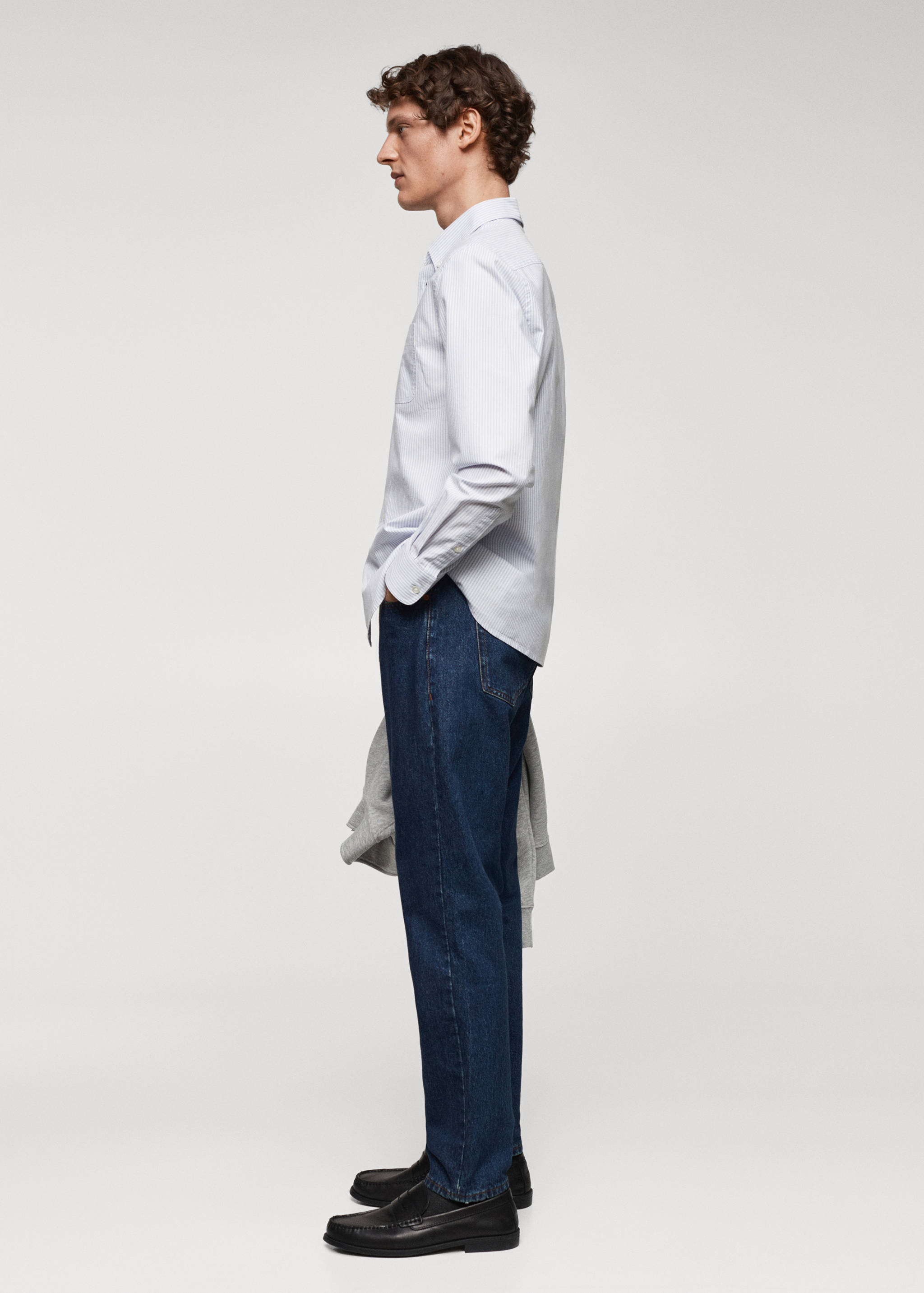 100% cotton kodak striped shirt - Details of the article 2