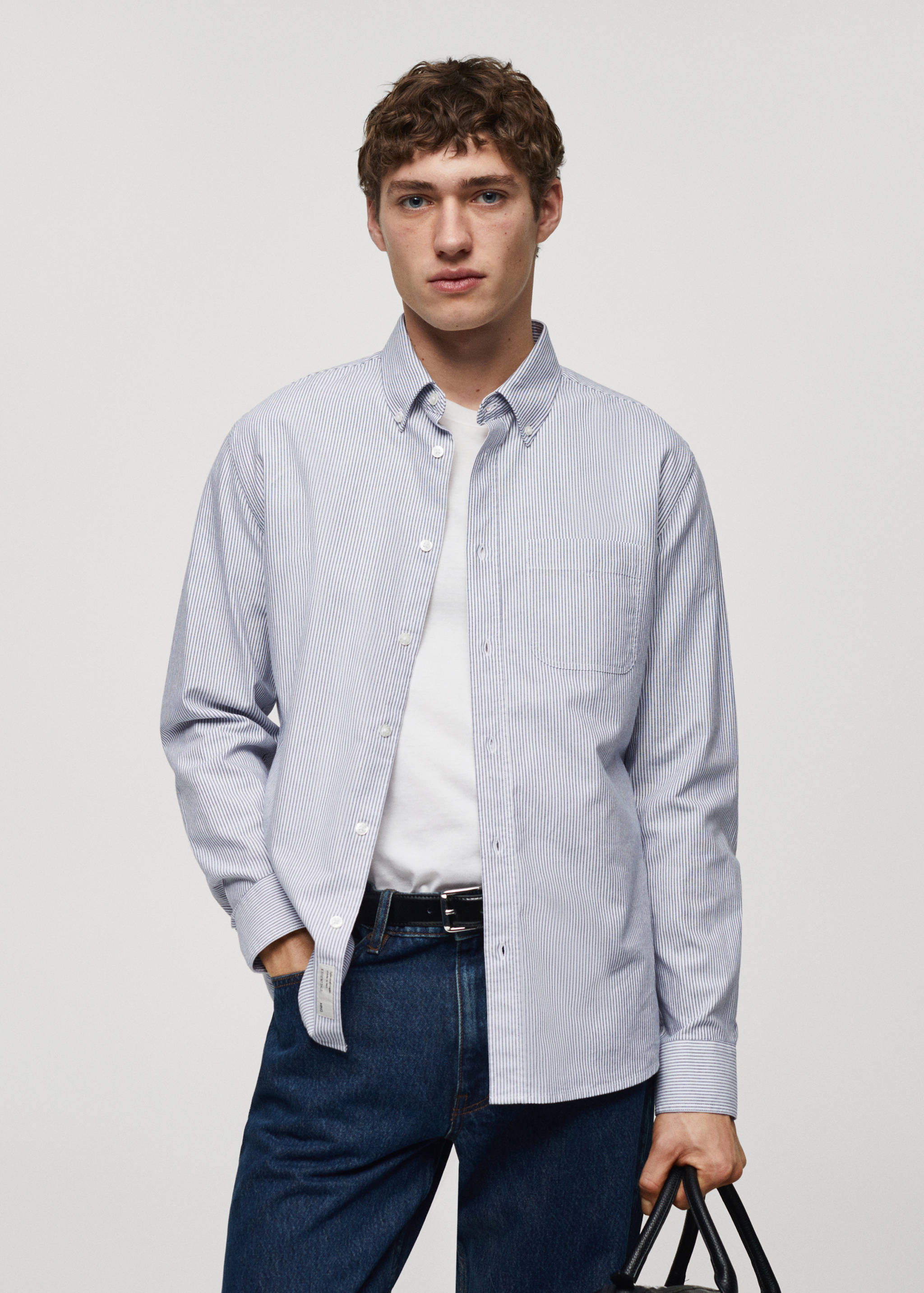 100% cotton kodak striped shirt - Medium plane