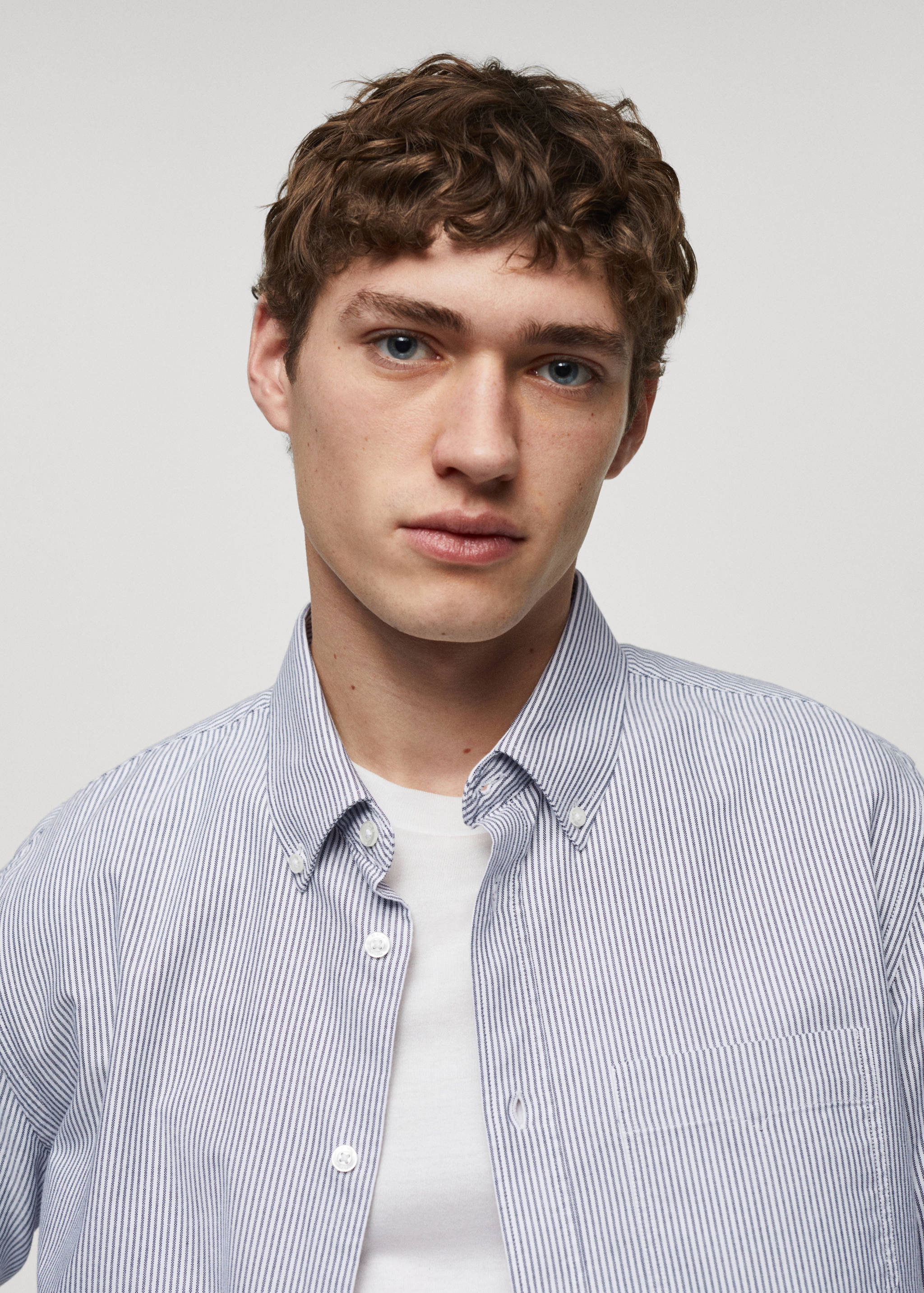 100% cotton kodak striped shirt - Details of the article 1