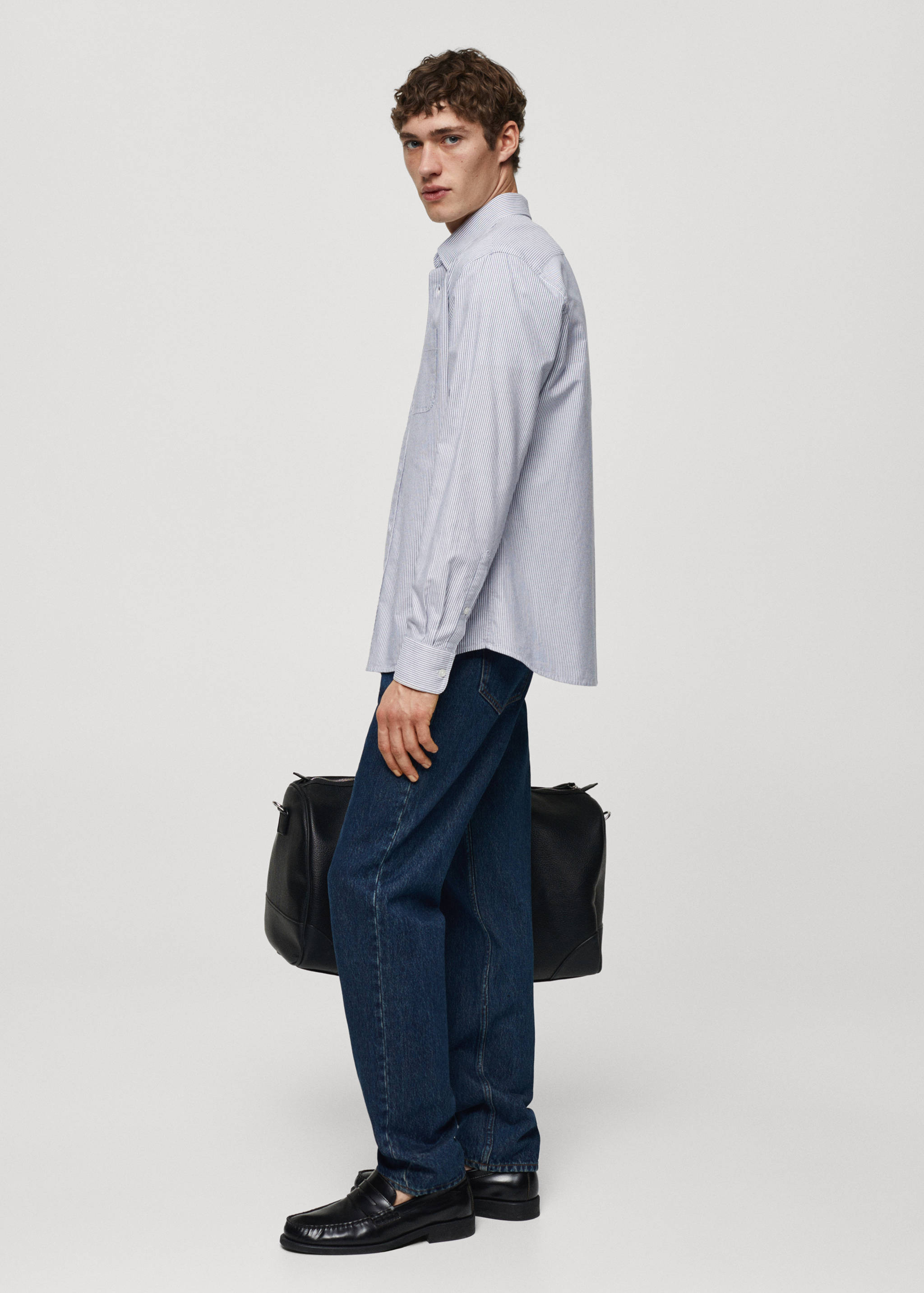 100% cotton kodak striped shirt - Details of the article 4