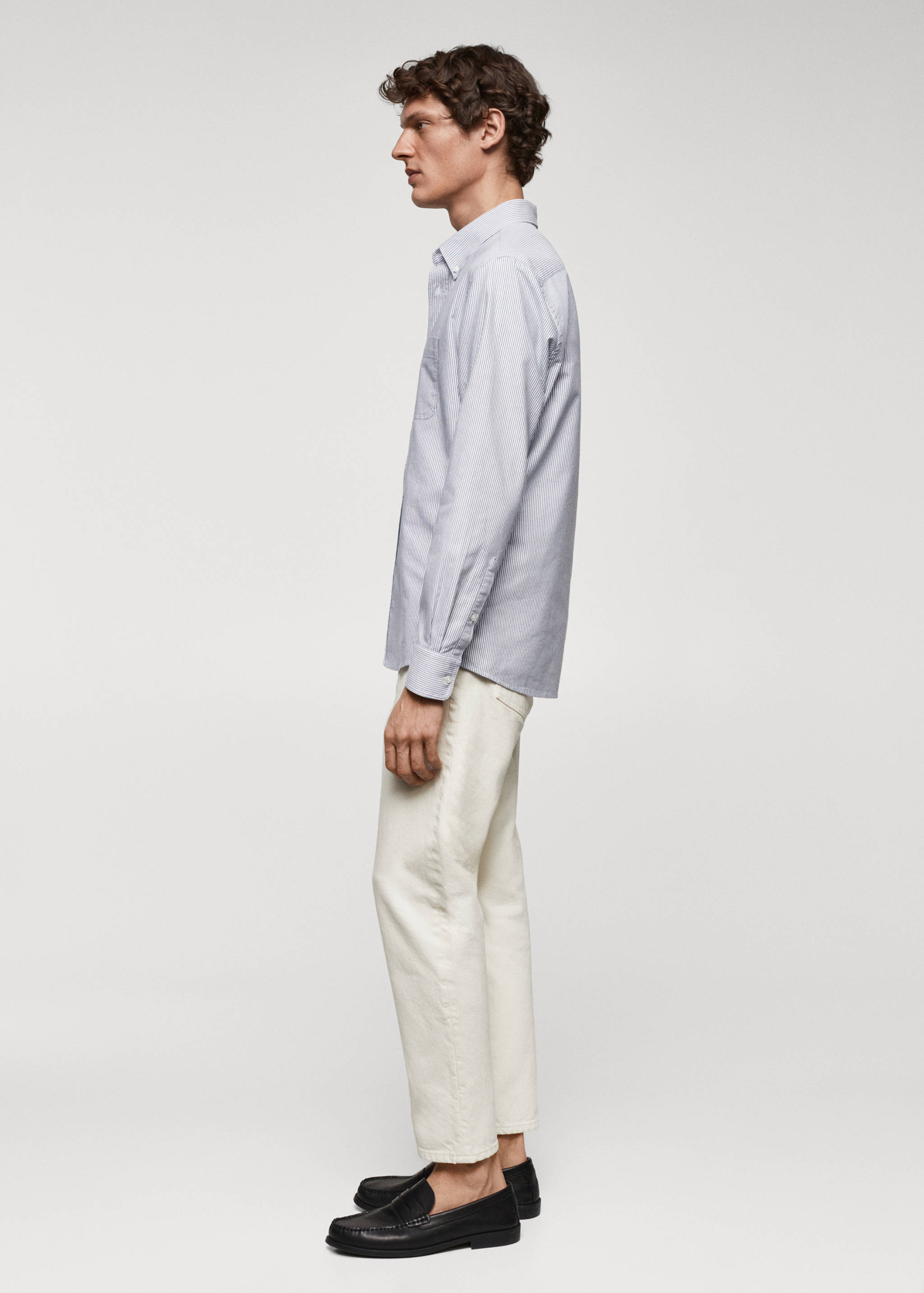 100% cotton kodak striped shirt - Details of the article 2