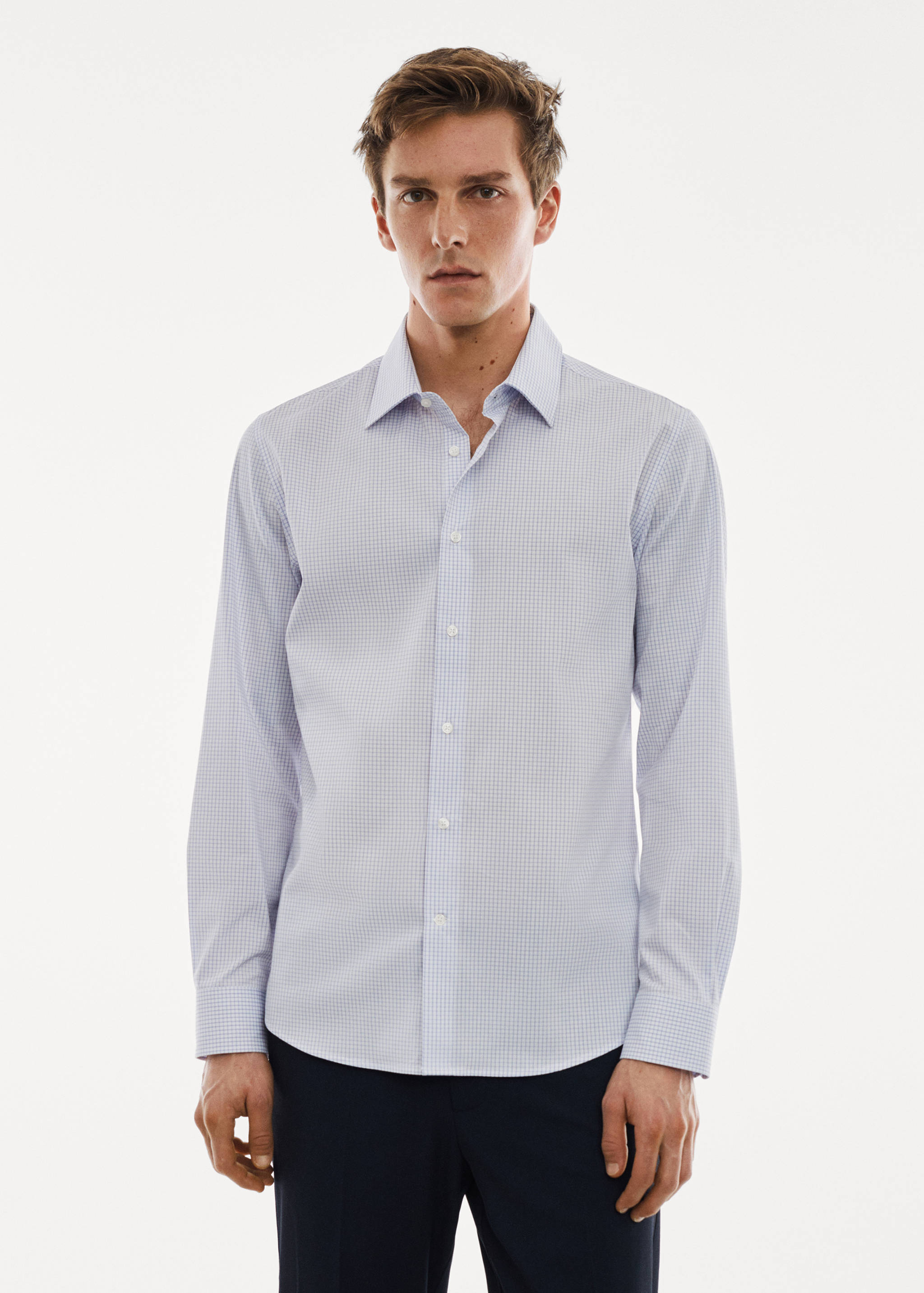 Micro-stretch fabric shirt - Medium plane