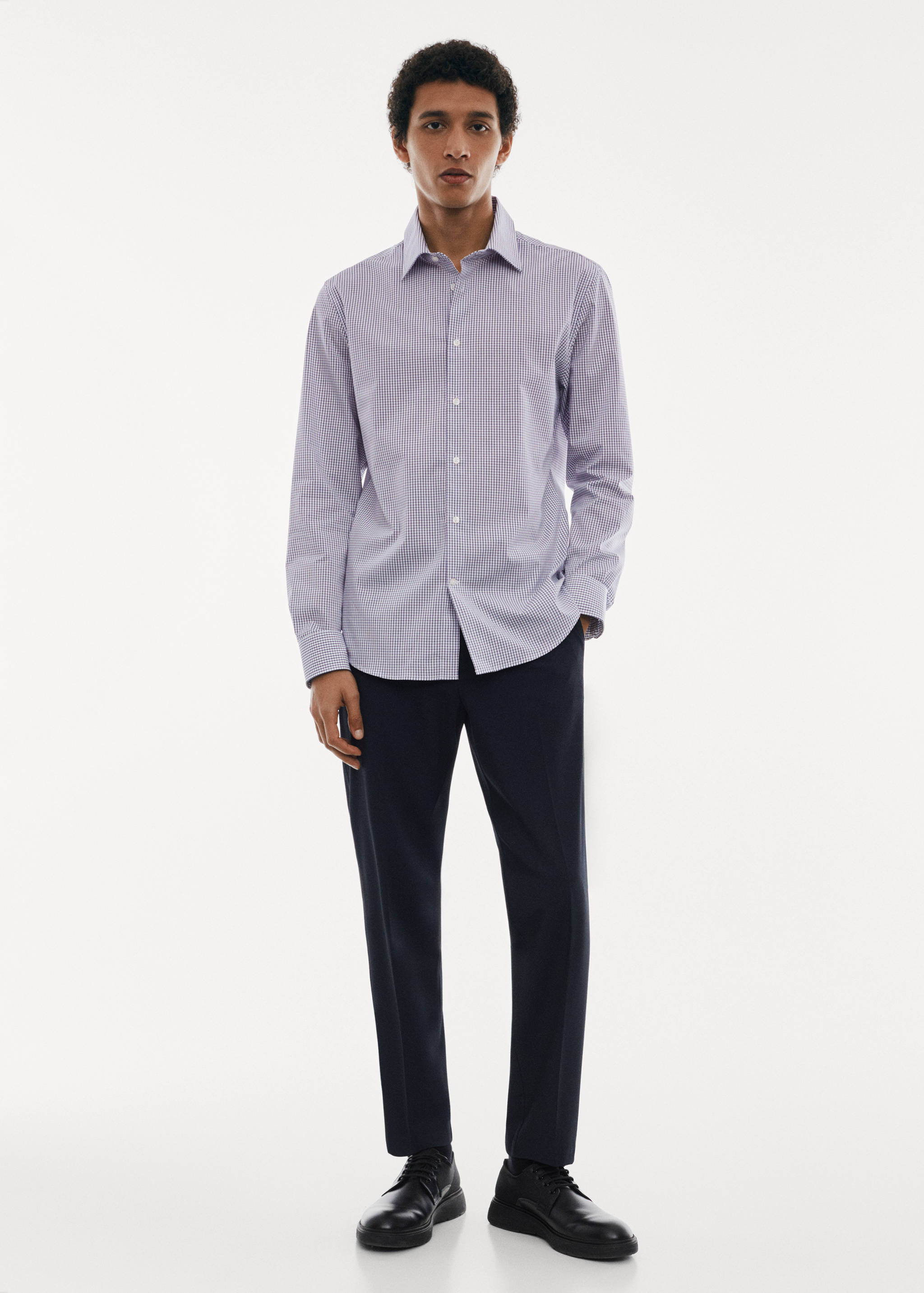 Micro-stretch fabric shirt - General plane