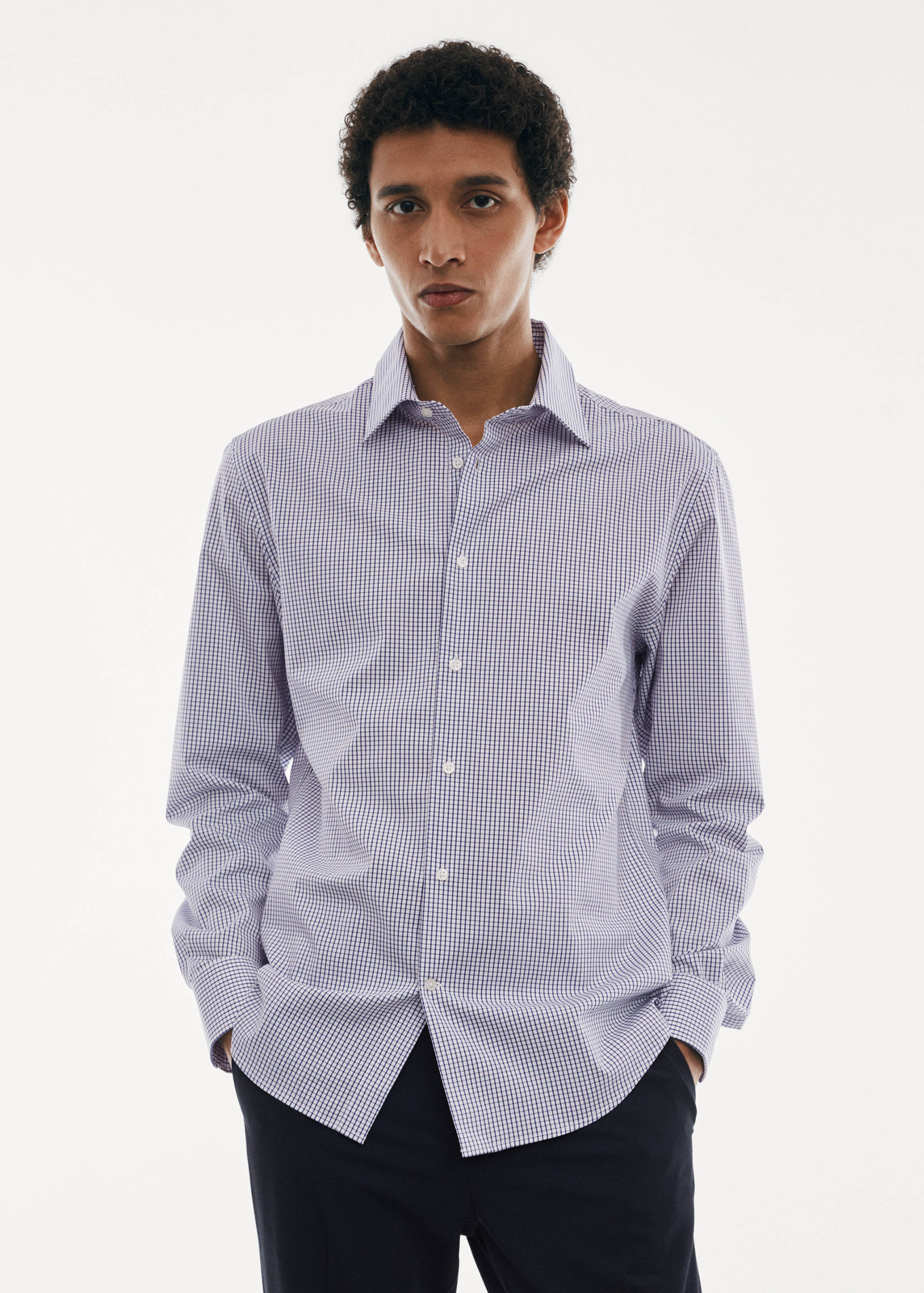 Micro-stretch fabric shirt - Medium plane
