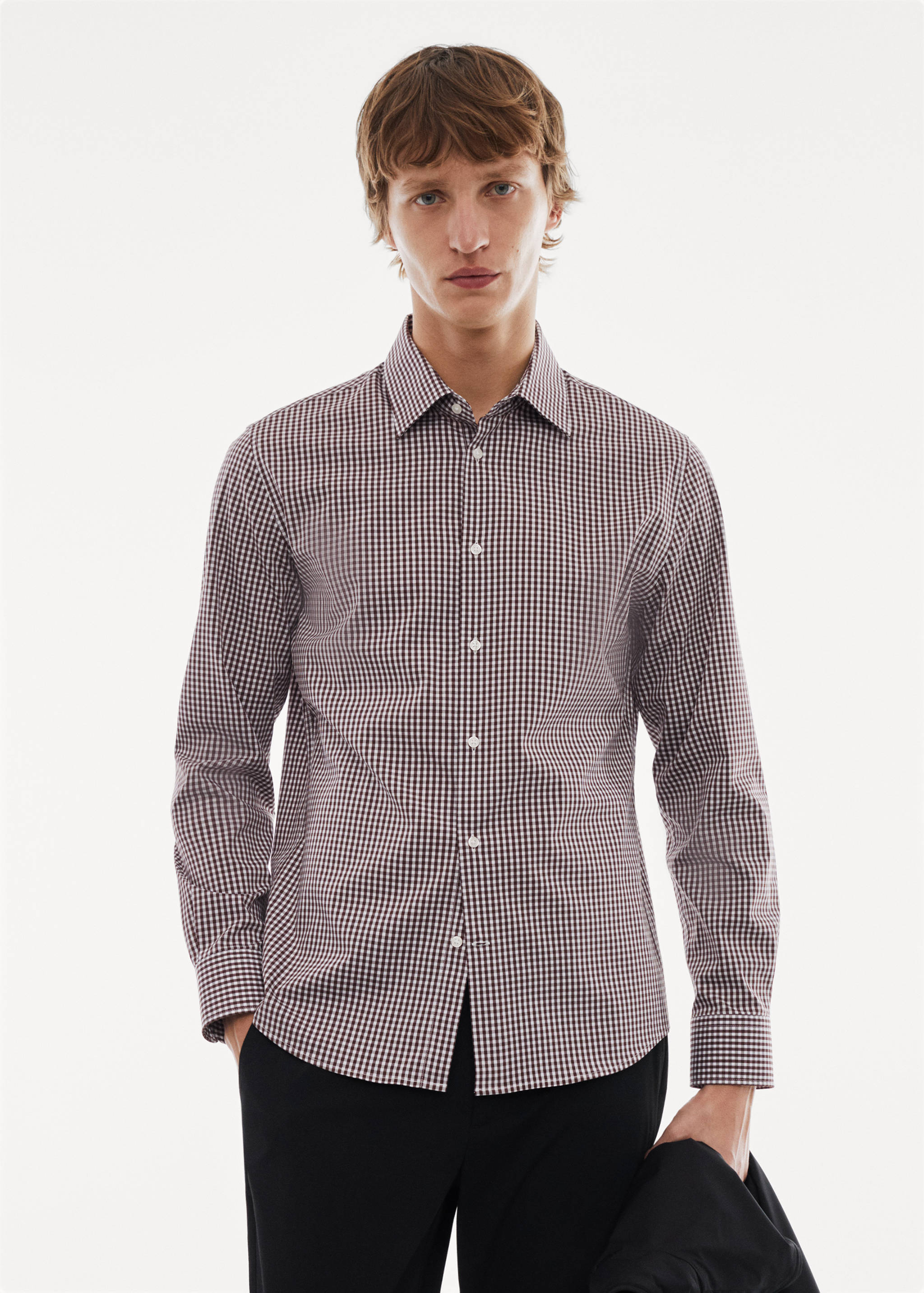 Micro-stretch fabric shirt - Medium plane