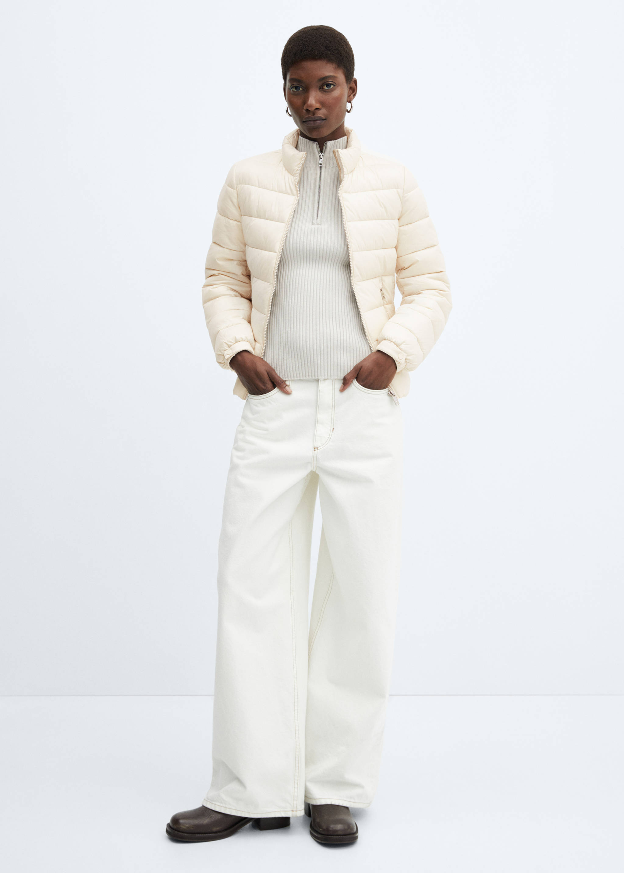 Pocket quilted jacket - General plane