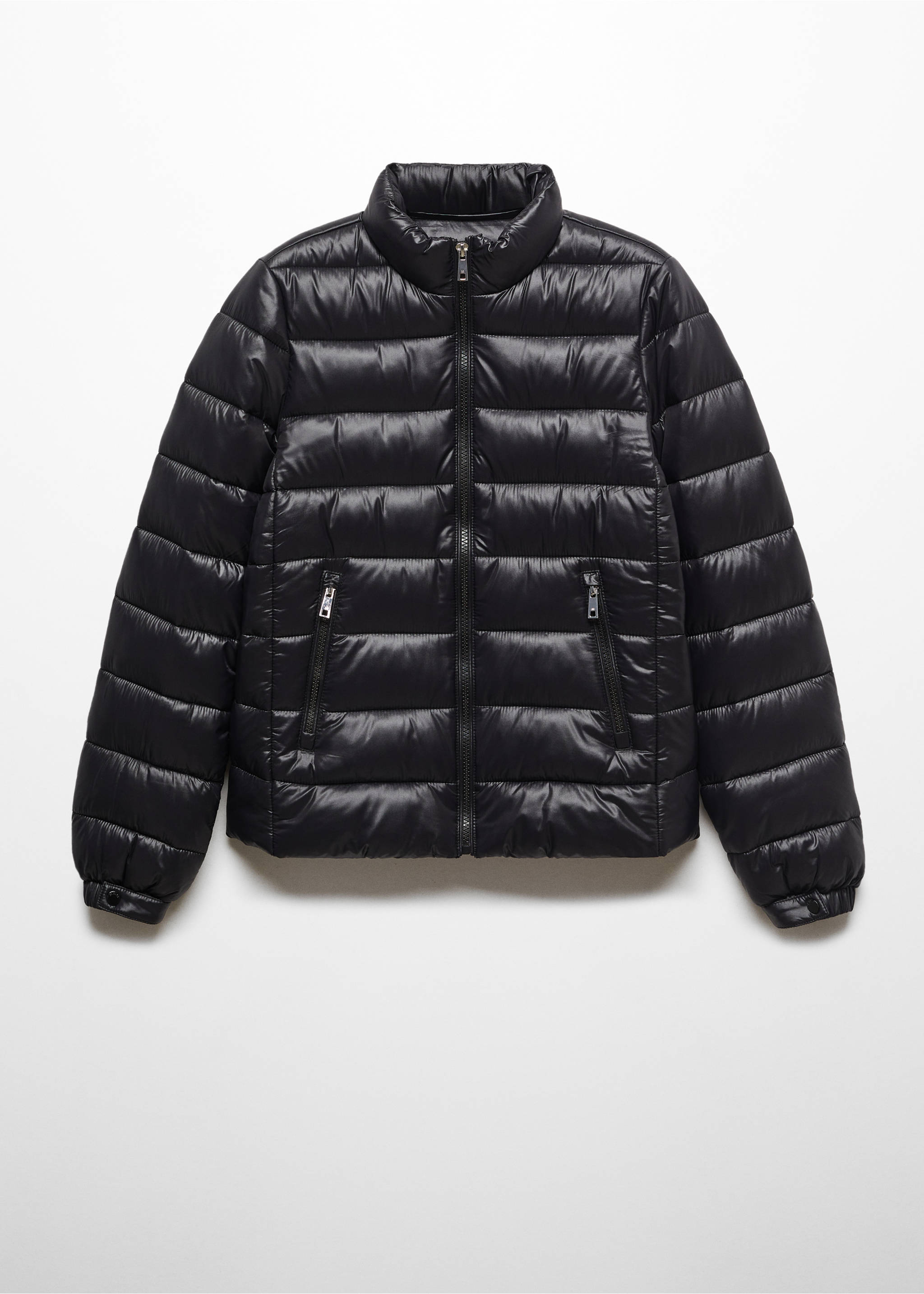 Pocket quilted jacket - Article without model, Black. Ref: 67030642-00.