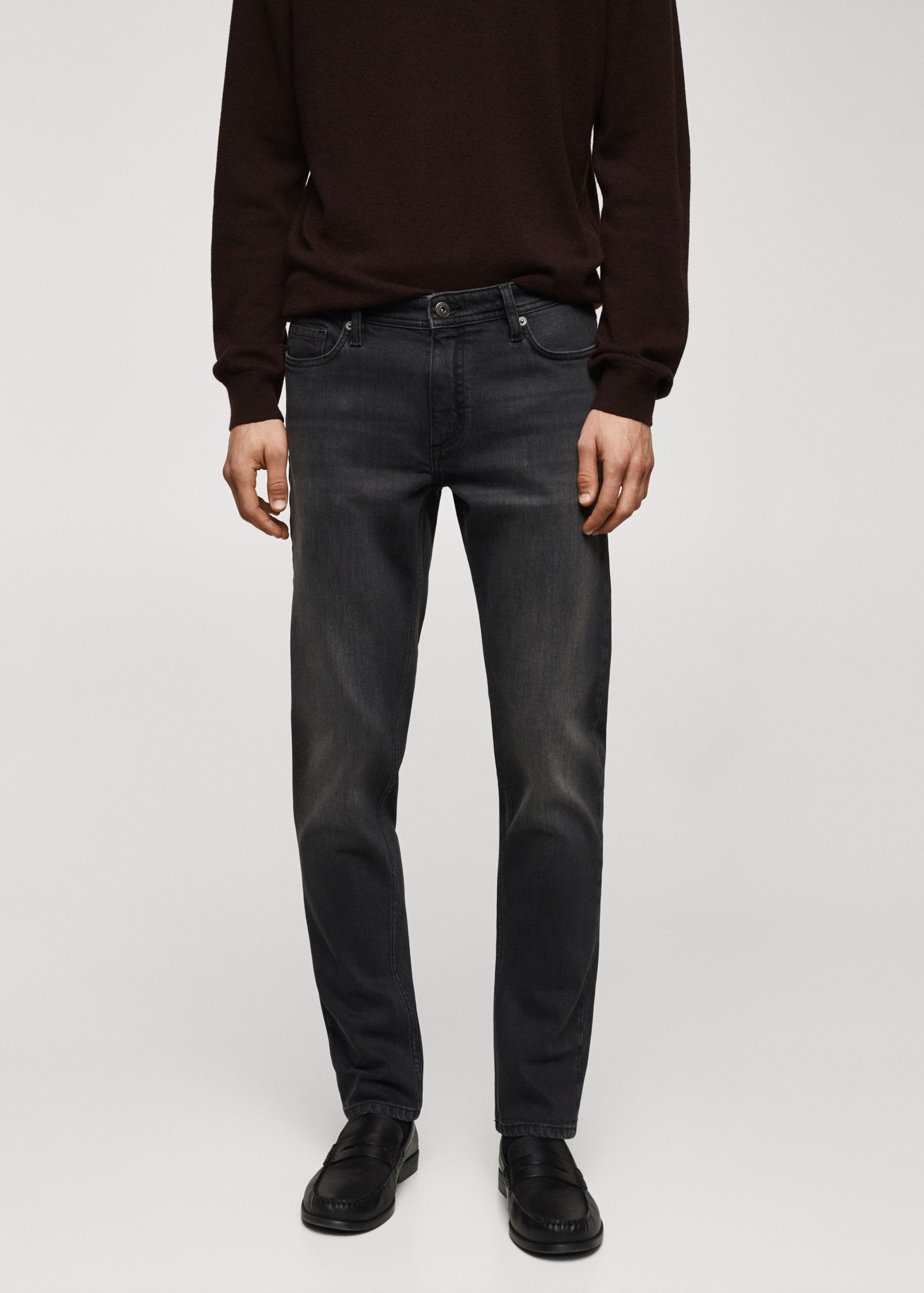 Dżinsy Jan slim fit - Plan średni