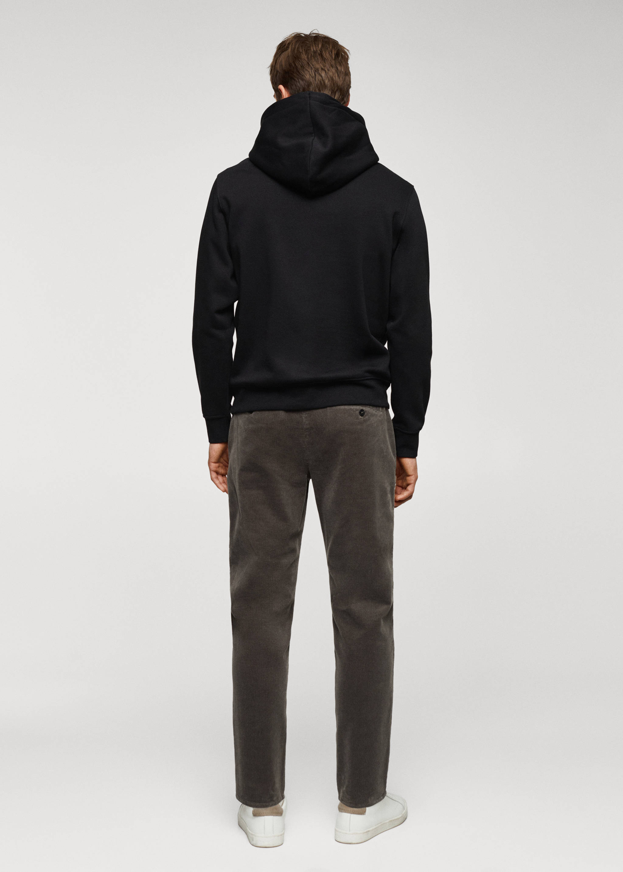 Känguru-Sweatshirt aus Baumwoll mit Kapuze - Rückseite des Artikels