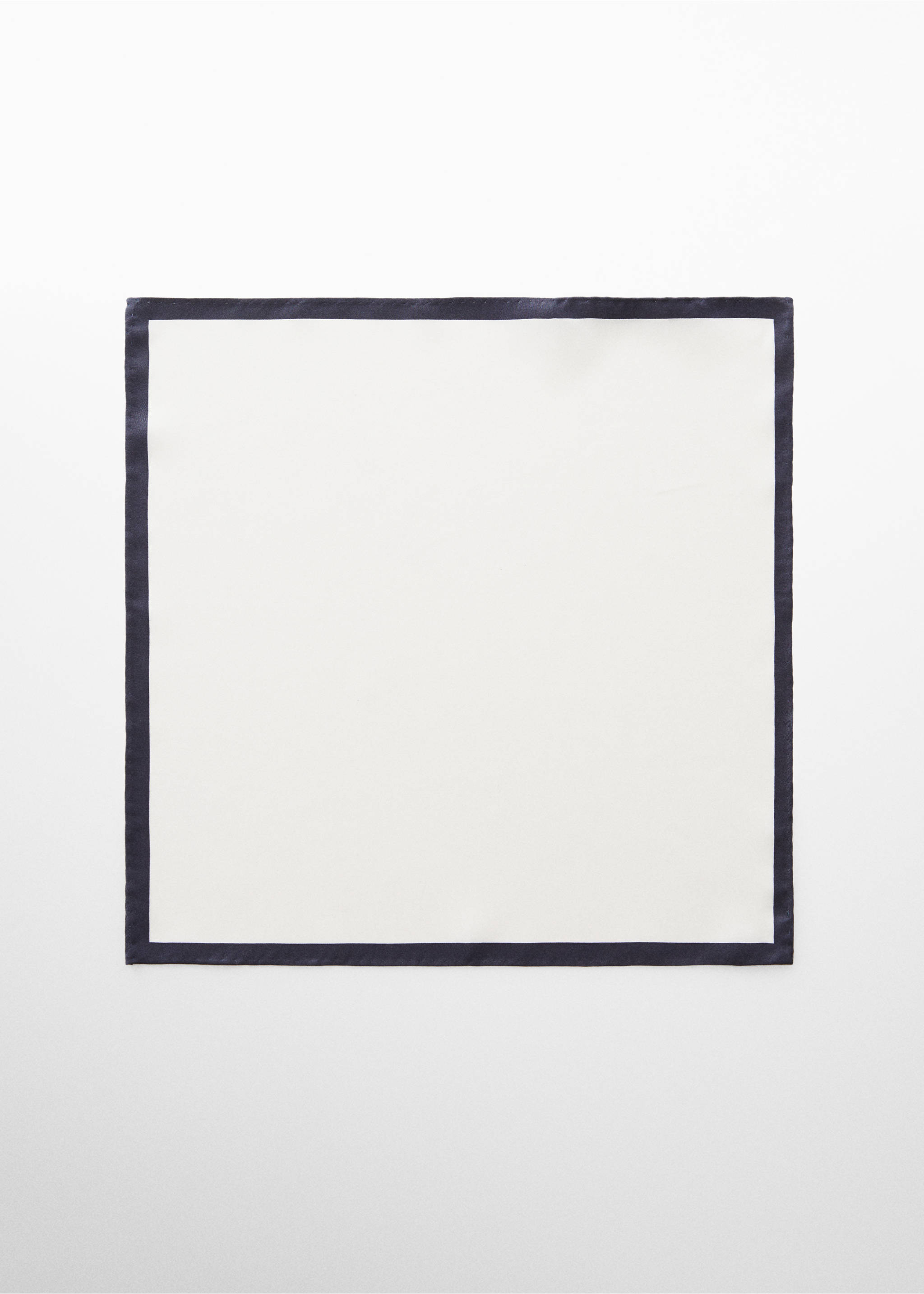 Mulberry silk pocket square - Article without model, White. Ref: 67030671-00.