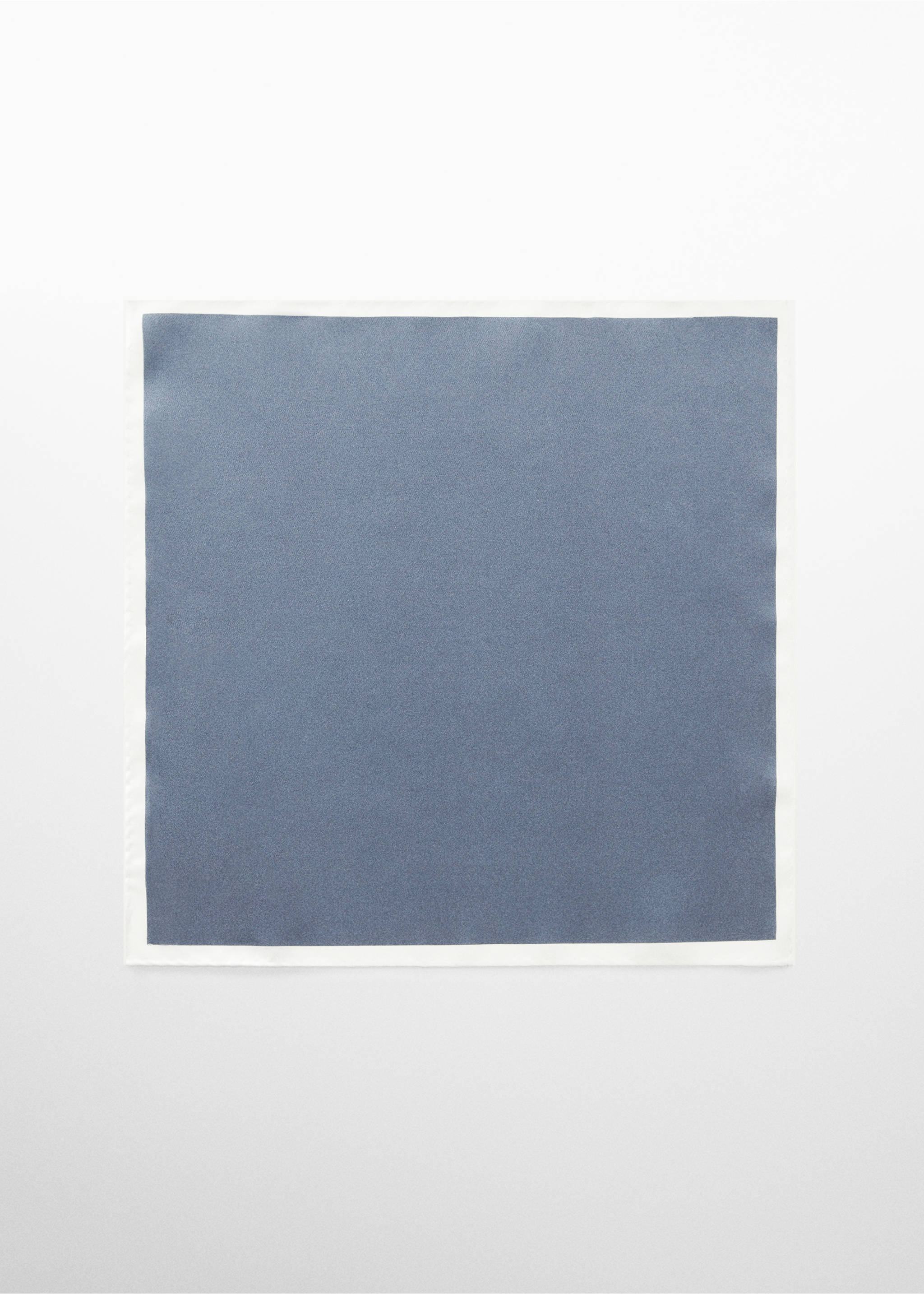 Mulberry silk pocket square - Article without model, Navy. Ref: 67030671-00.