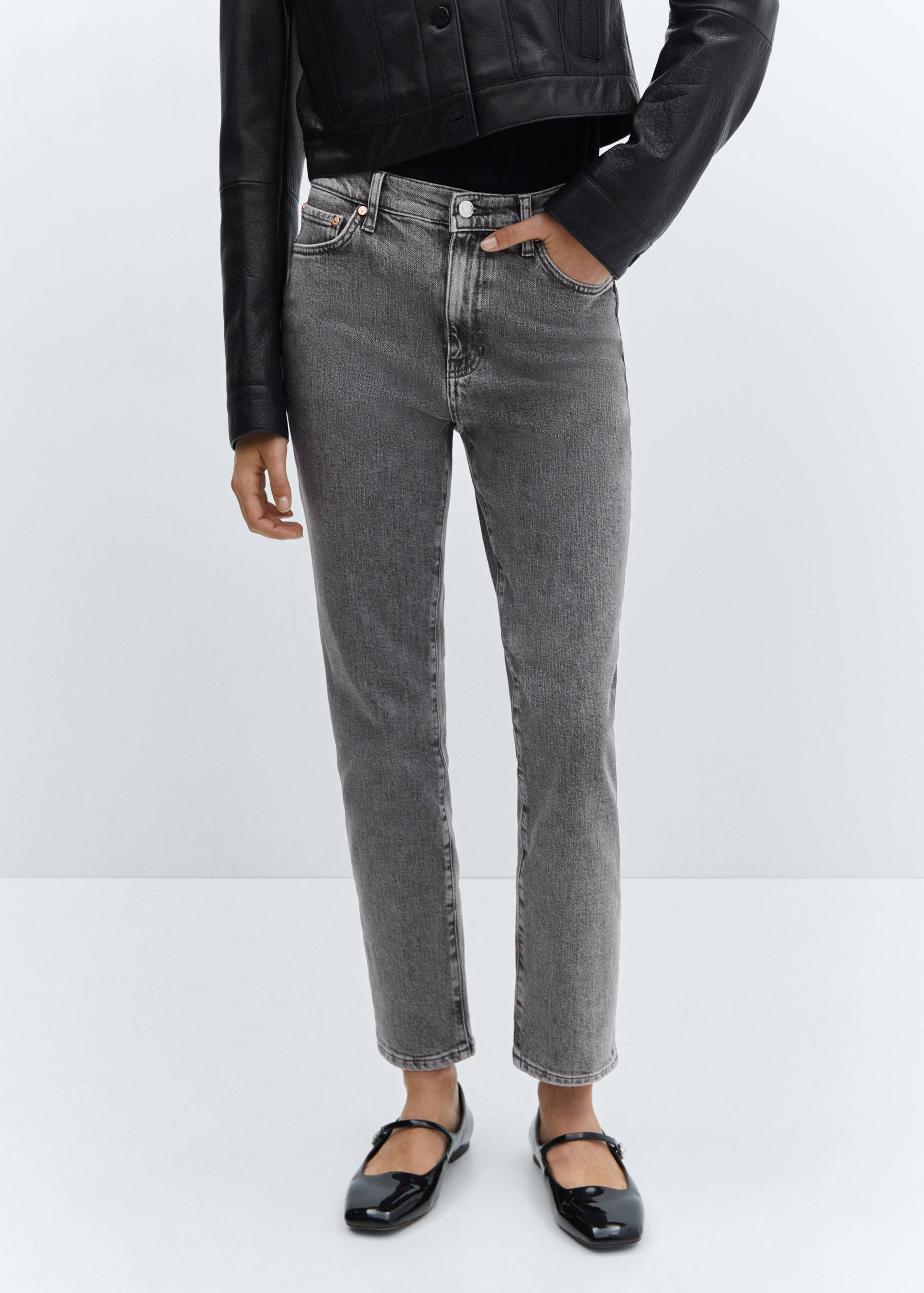 Jean Claudia slim crop - Plan moyen