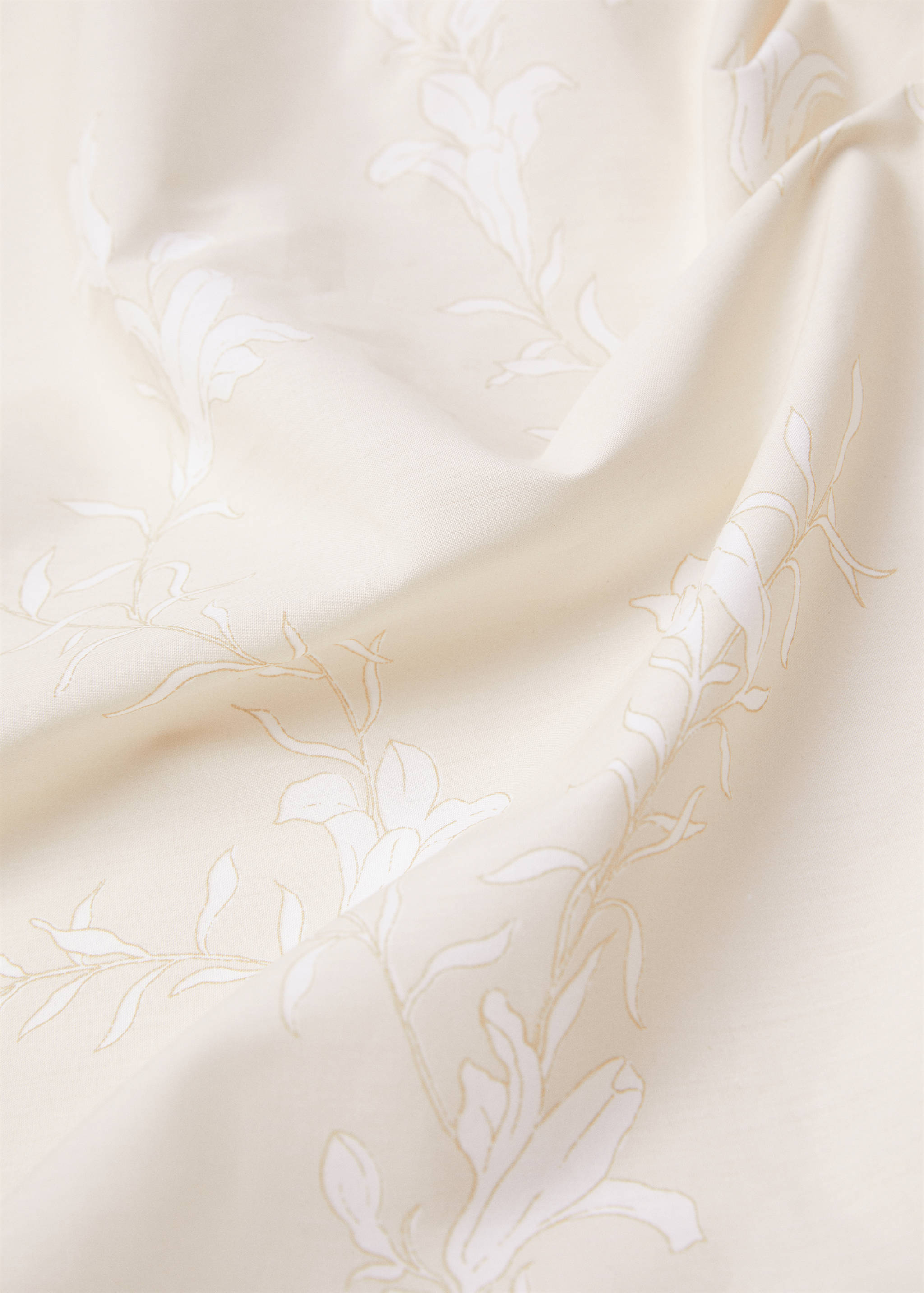 Floral print cotton duvet cover for single bed - Details of the article 2