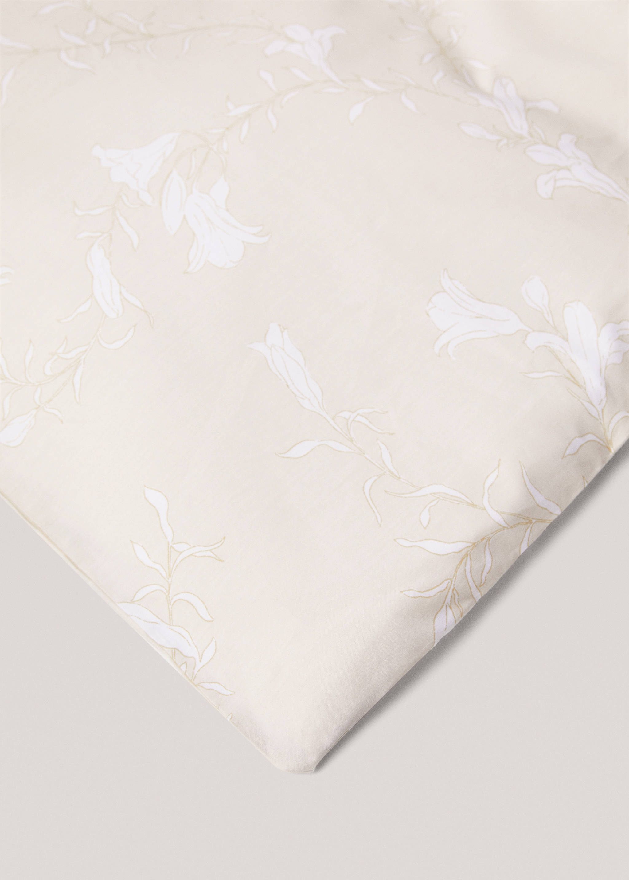 Floral print cotton duvet cover for single bed - Details of the article 3