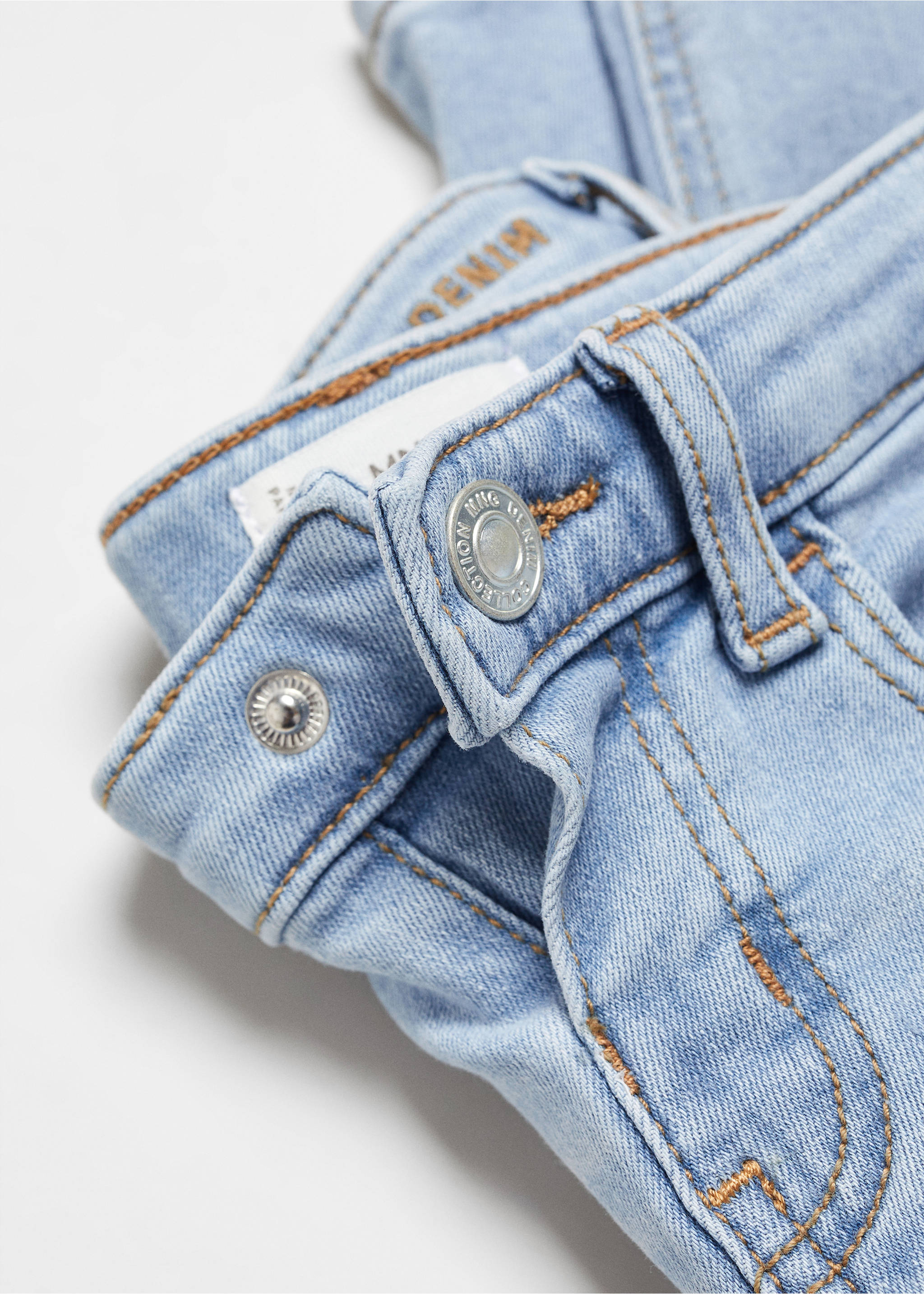 Jean skinny coton - Détail de l'article 8, Bleu moyen. Ref: 67031010-00.