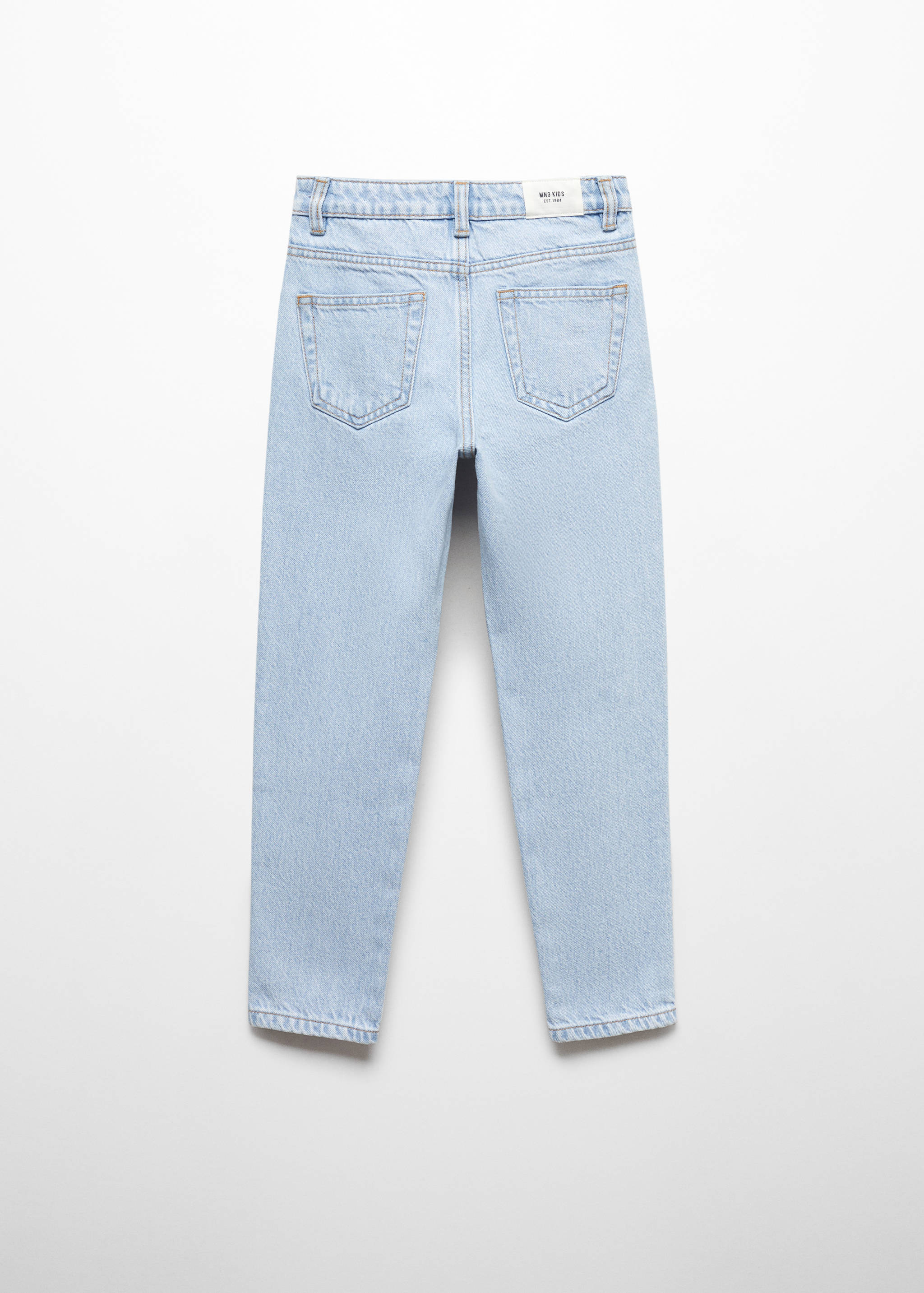 Texans mom-fit cotó - Revers de l'article