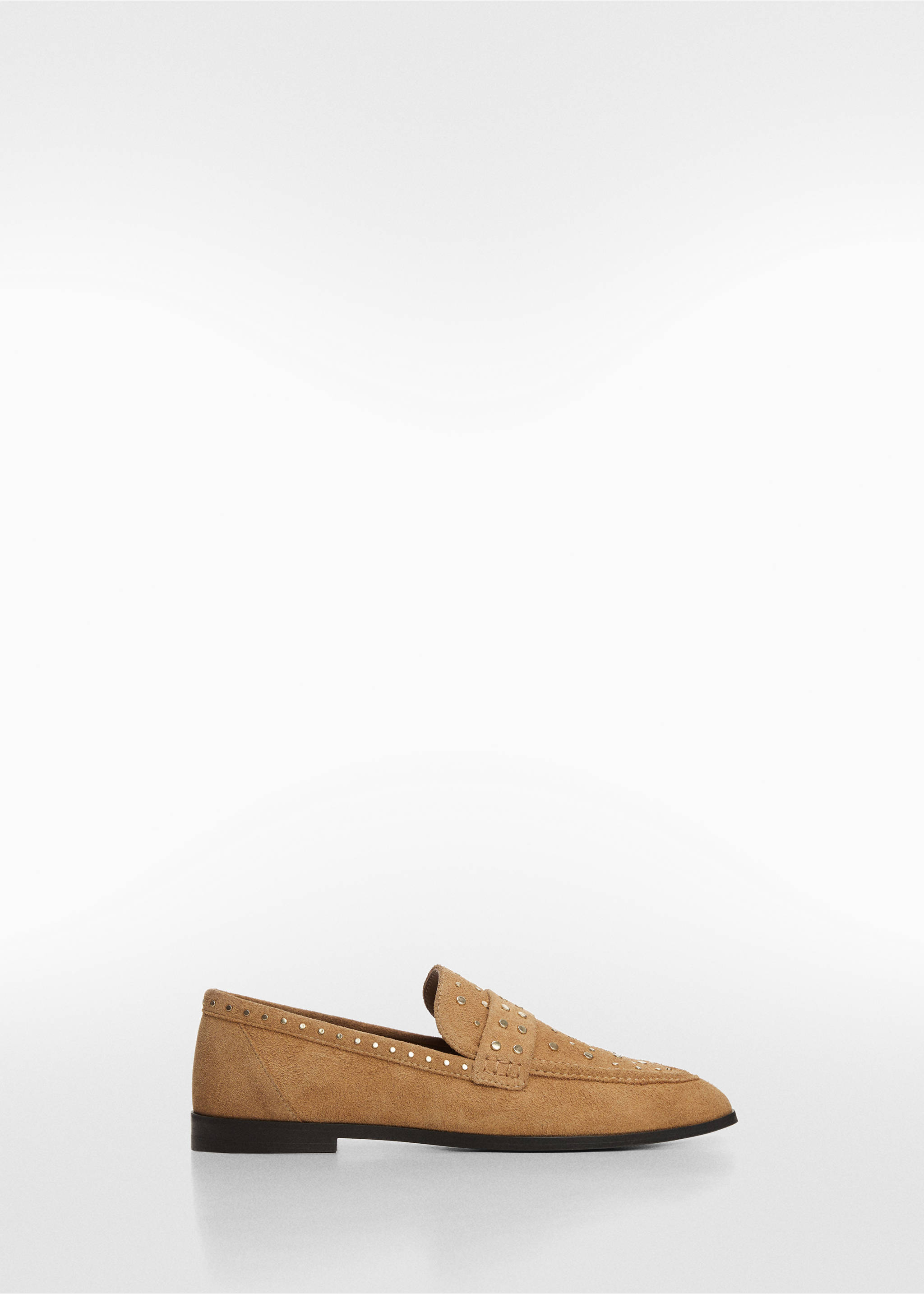 Studded leather loafers - Article without model, Brown. Ref: 67032528-00.