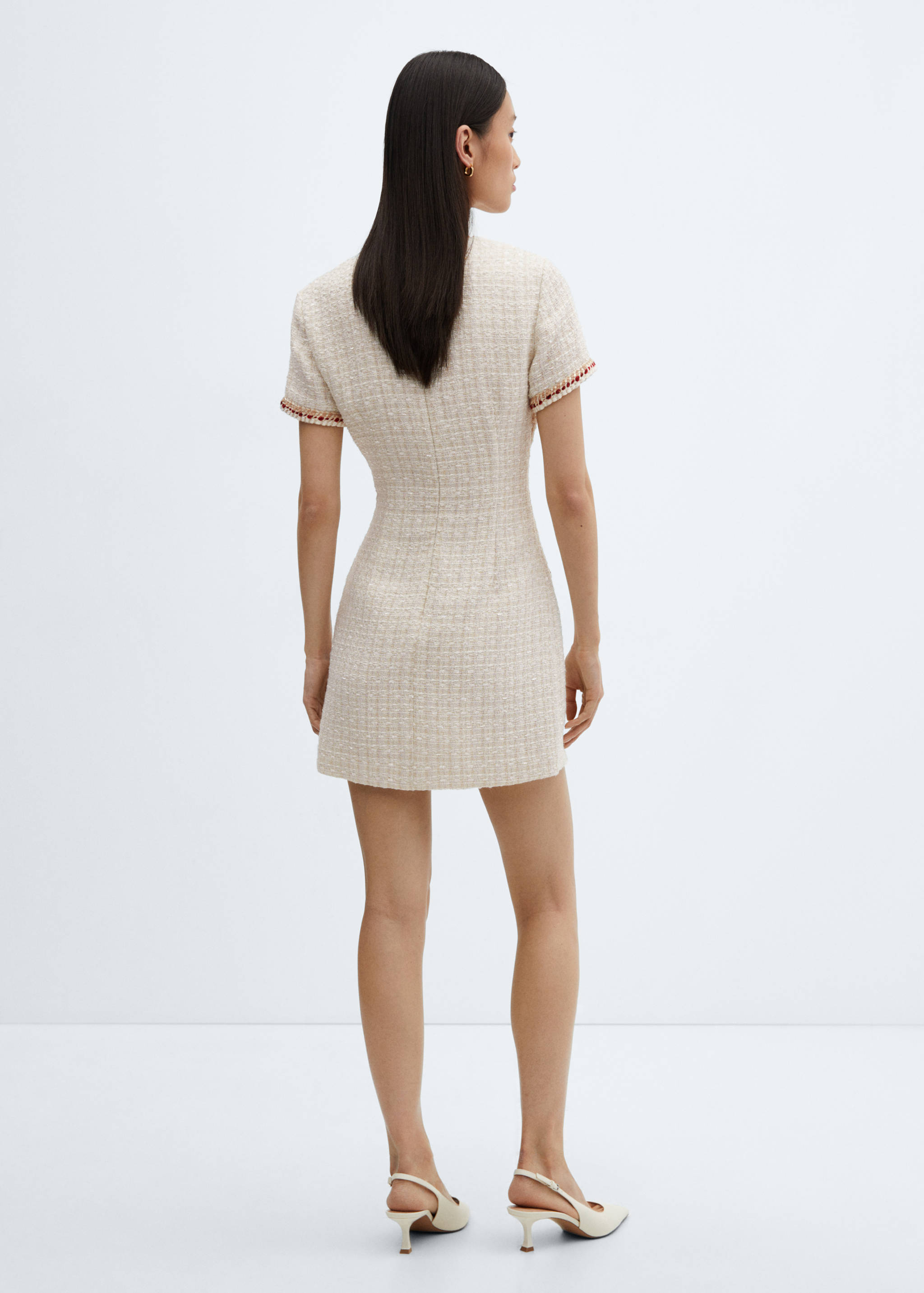 Pocket tweed dress - Reverse of the article