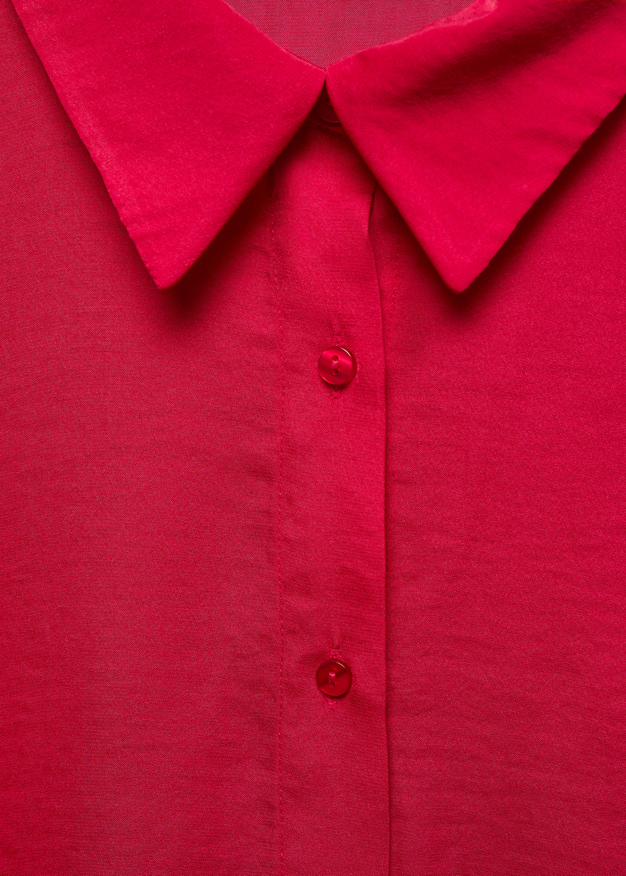 Short-sleeved satin shirt - Details of the article 8