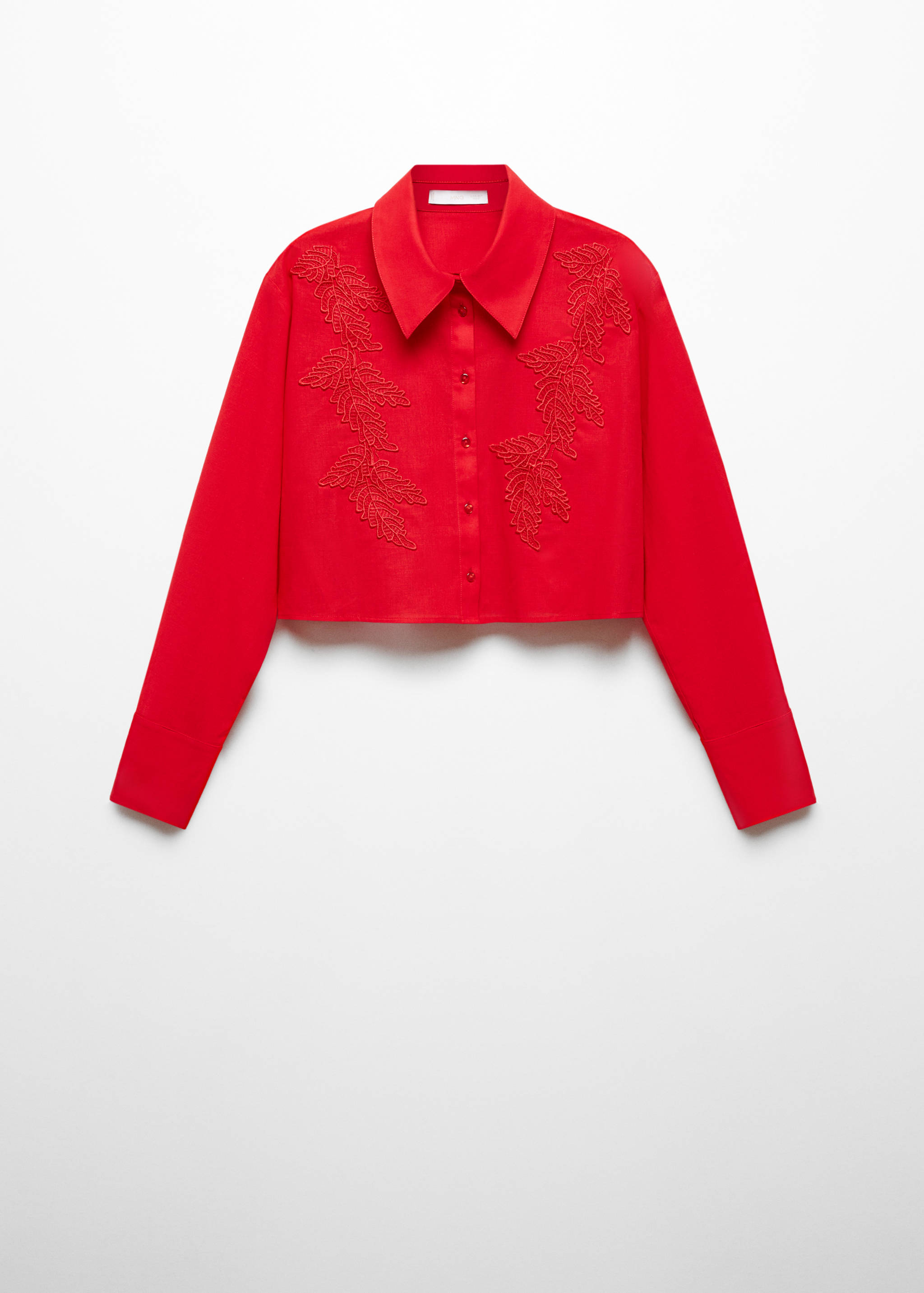 Embroidered crop top - Article without model