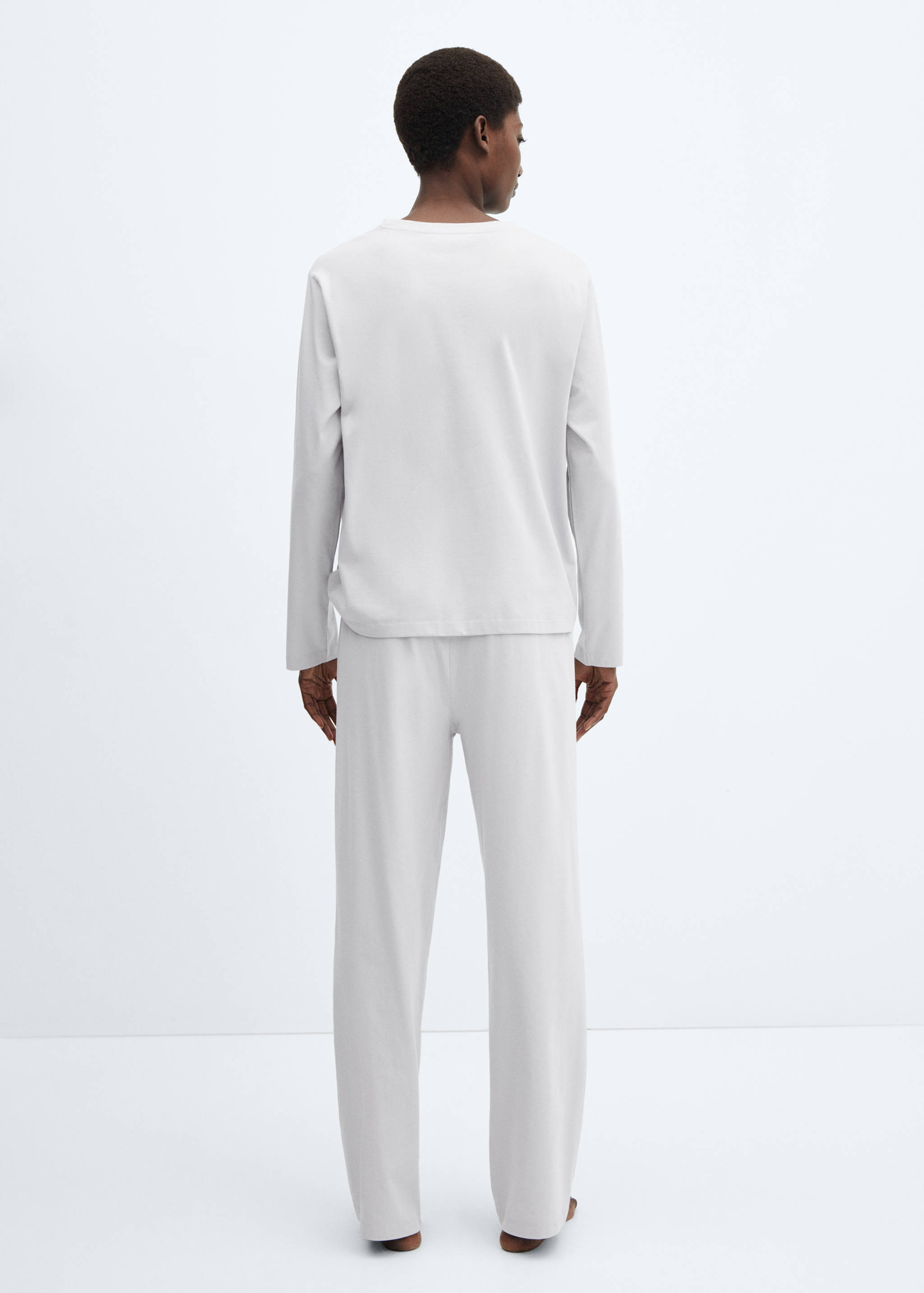 Two-piece flannel pyjamas - Reverse of the article