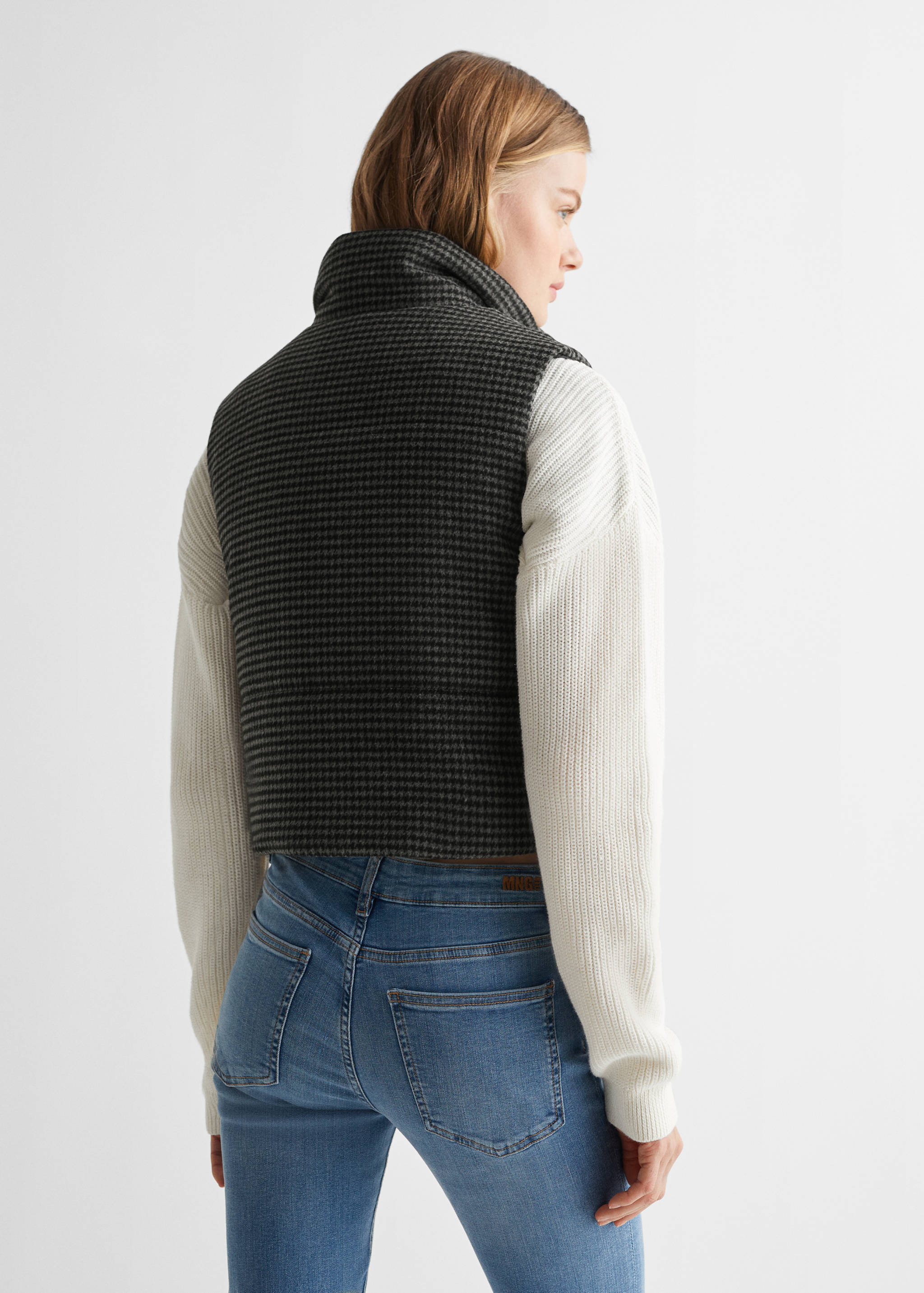 Houndstooth gilet - Reverse of the article