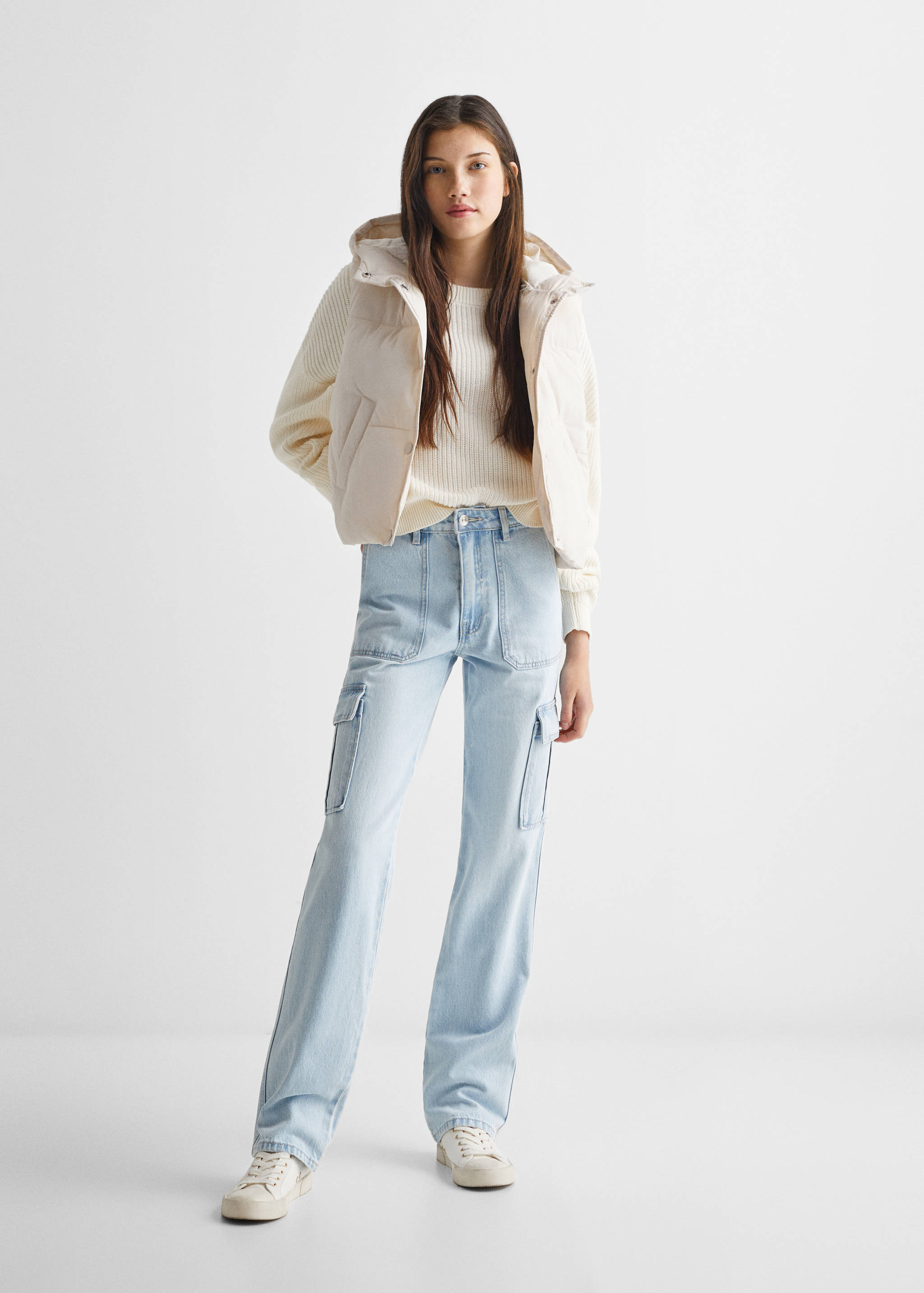 Gilet matelassé à capuche - Plan général