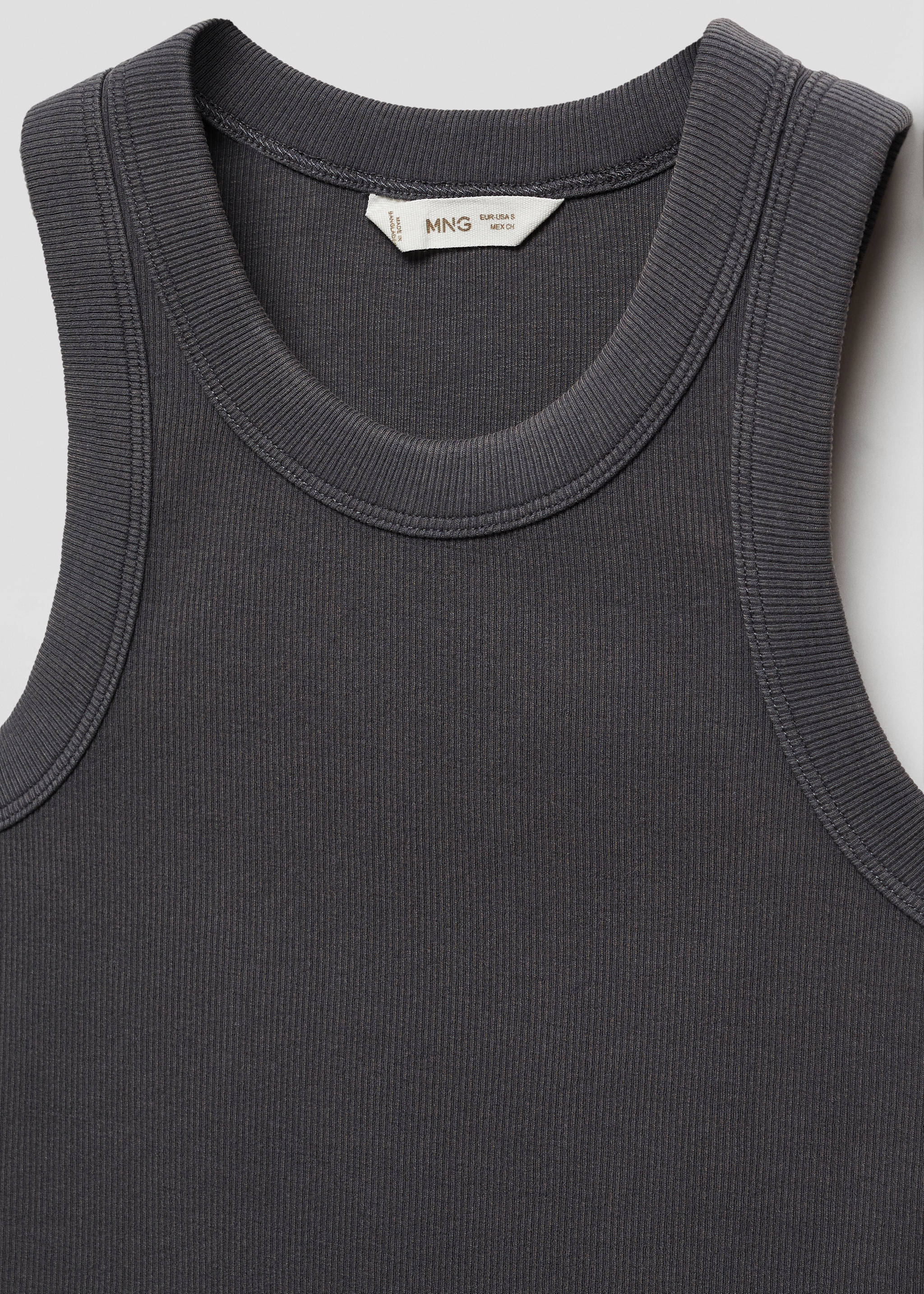 Ribbad bomull-blandning top - Detaljer om artikeln 8