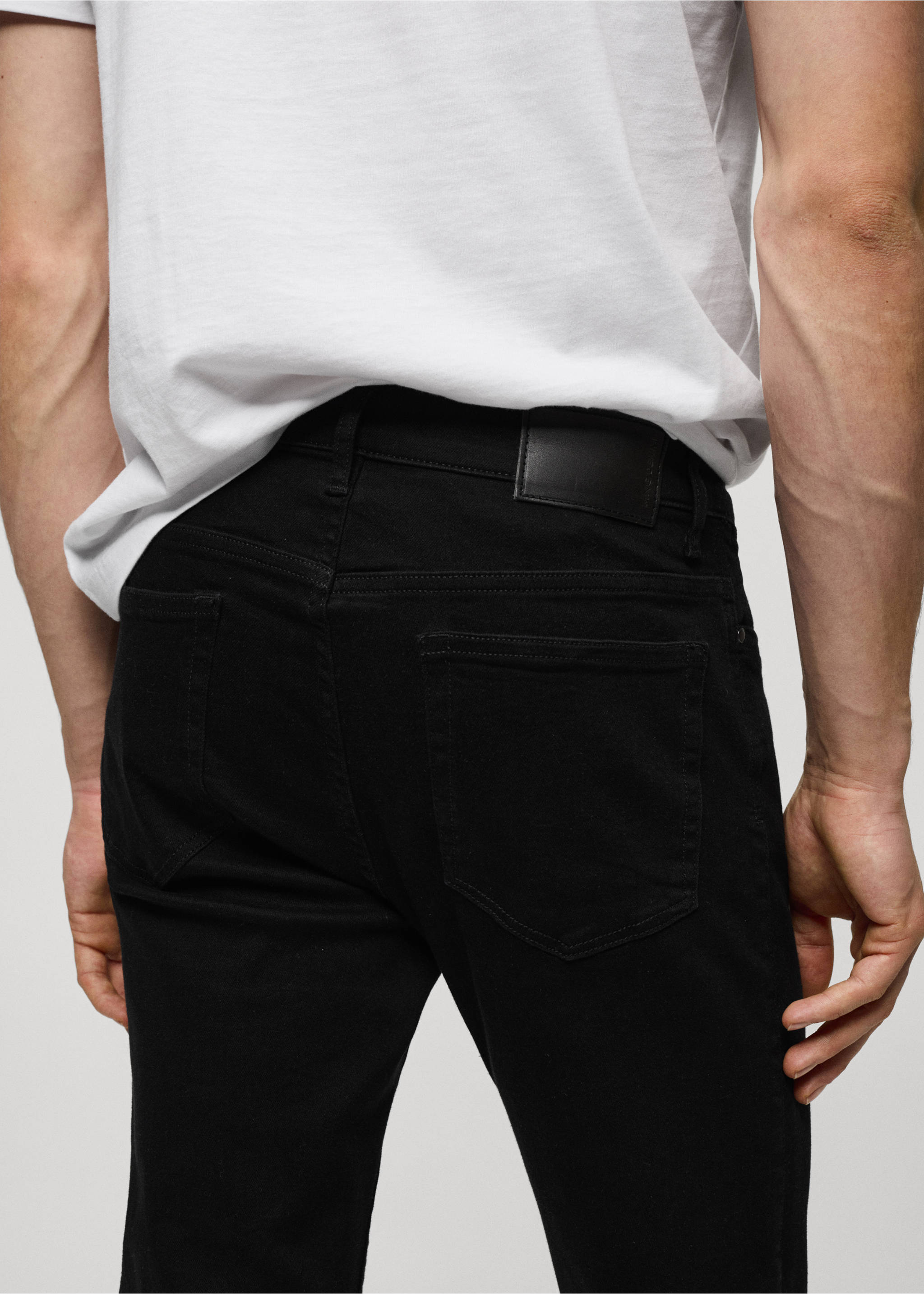 Slim fit Ultra Soft Touch Patrick jeans - Details of the article 4, Black denim. Ref: 67032922-00.