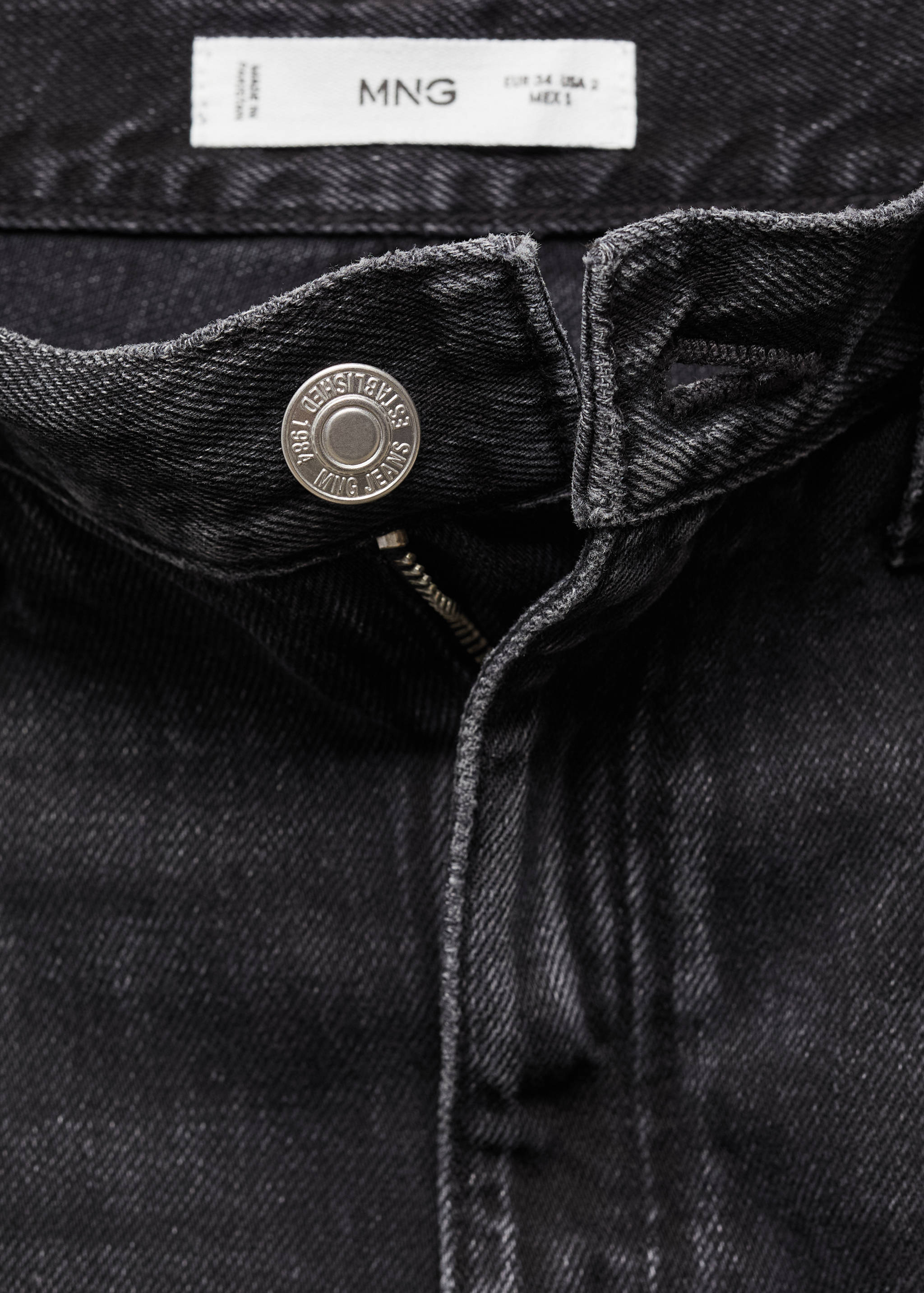 High-waisted wideleg jeans - Details of the article 8