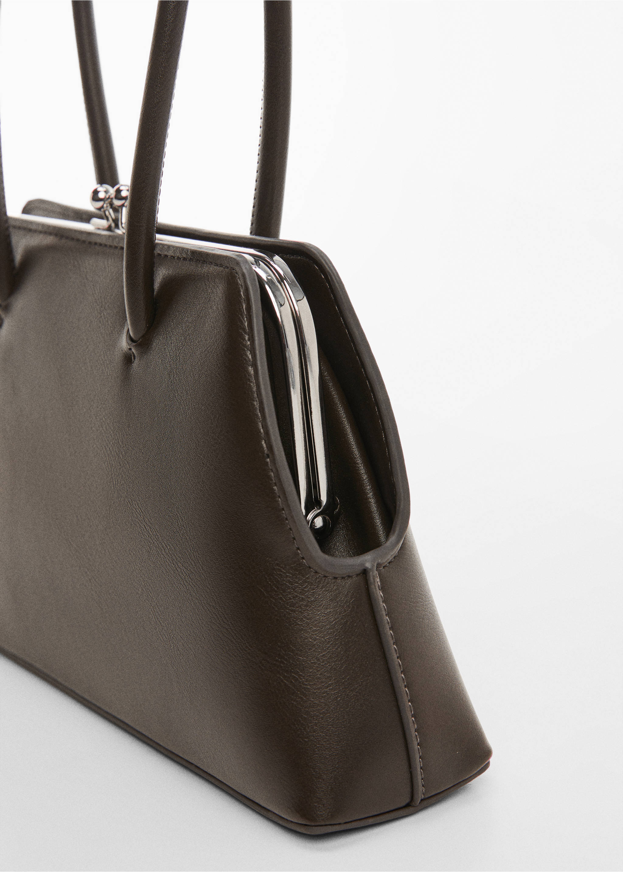 Tasche mit doppeltem Henkel - Detail des Artikels 1, Dunkelgrau. Ref: 67033267-00.