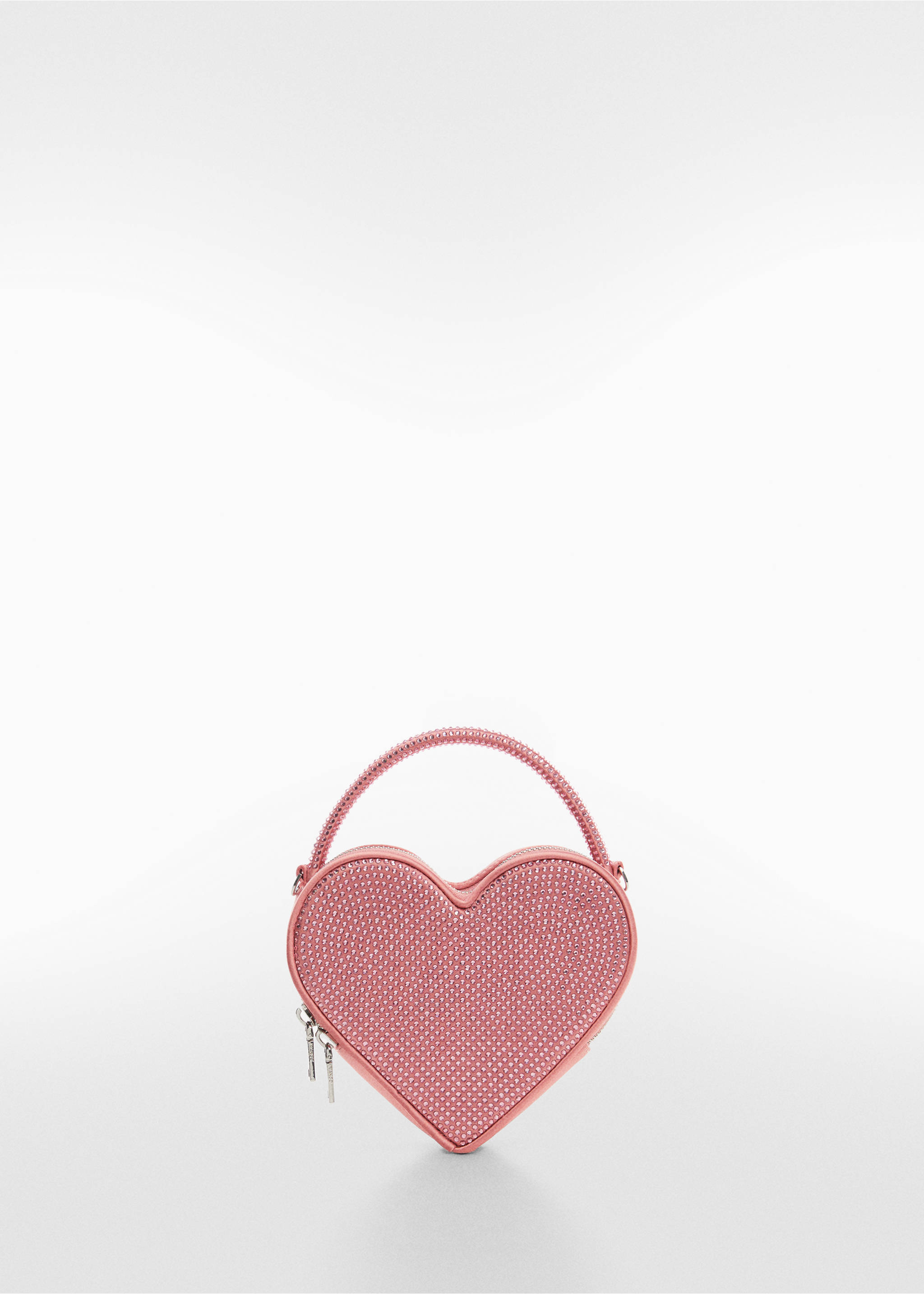 Sac cœur cristaux - Article sans modèle, Rose. Ref: 67033271-00.