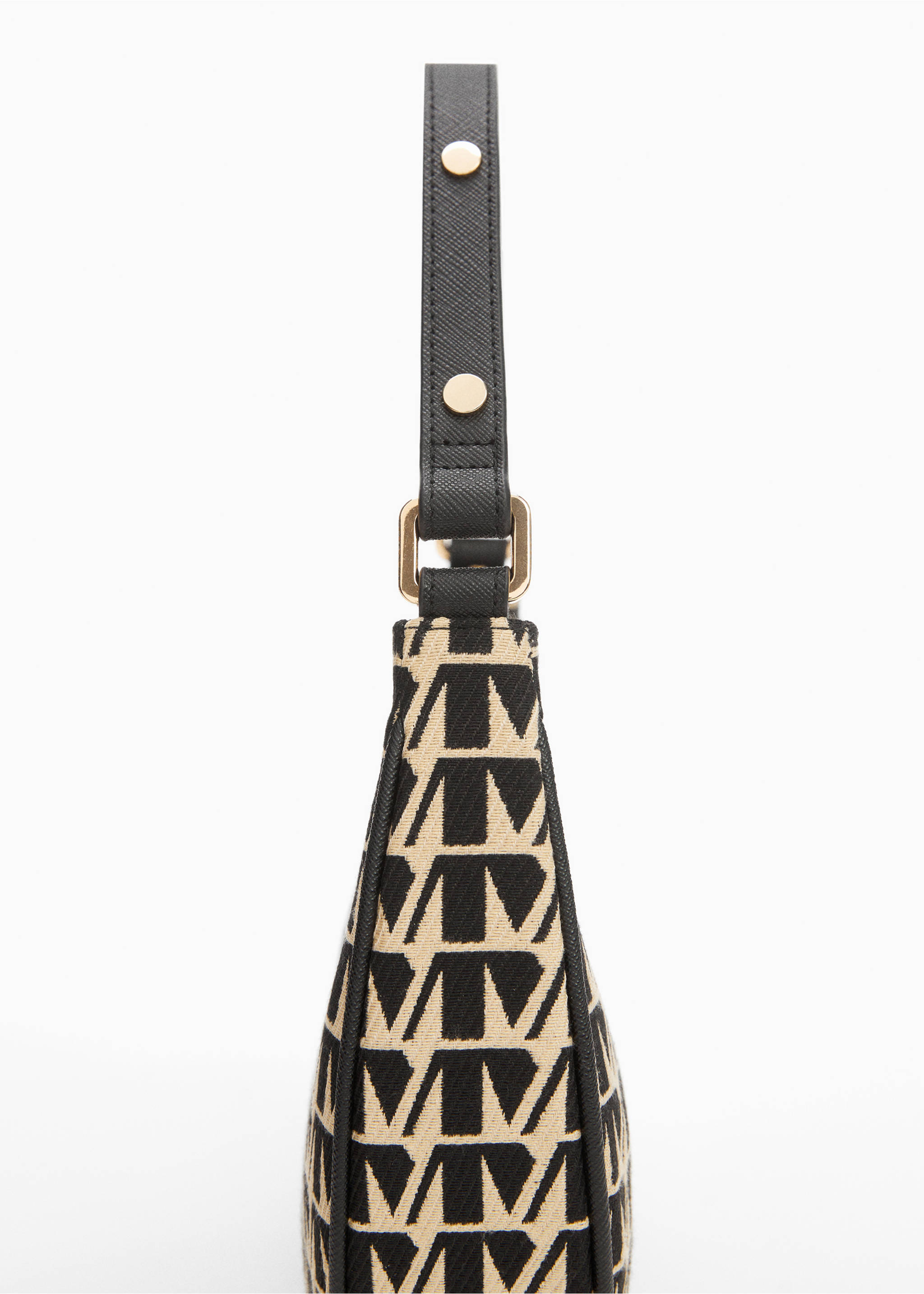 Sac porté épaule jacquard - Détail de l'article 1, Noir. Ref: 67033275-00.