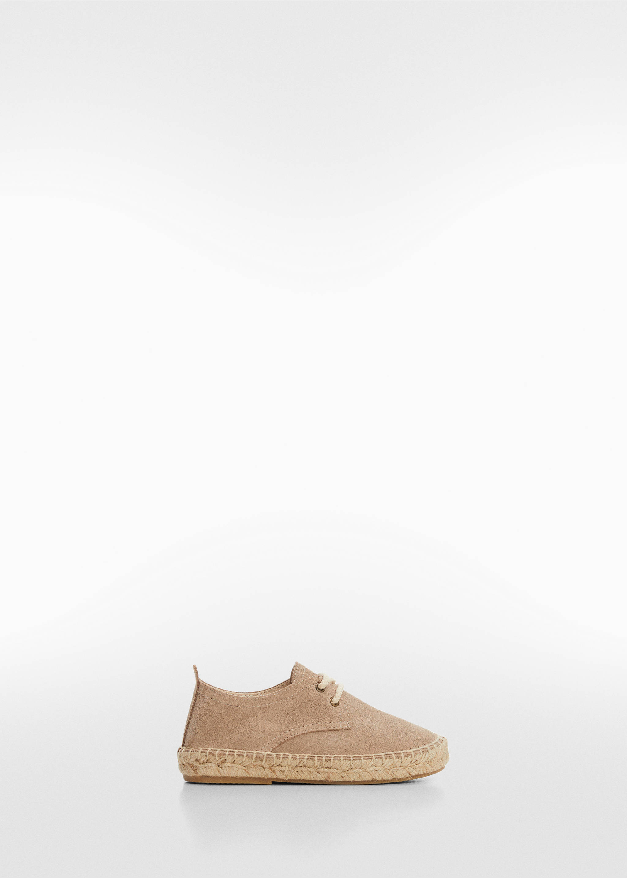 Laces suede espadrilles - Article without model, Medium Brown. Ref: 67033684-00.