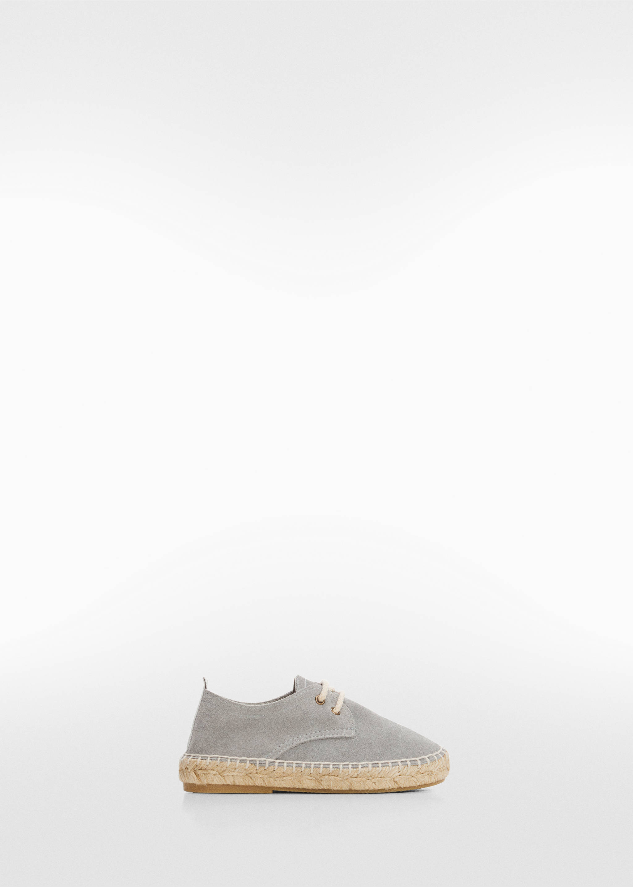 Laces suede espadrilles - Article without model, Sky Blue. Ref: 67033685-00.