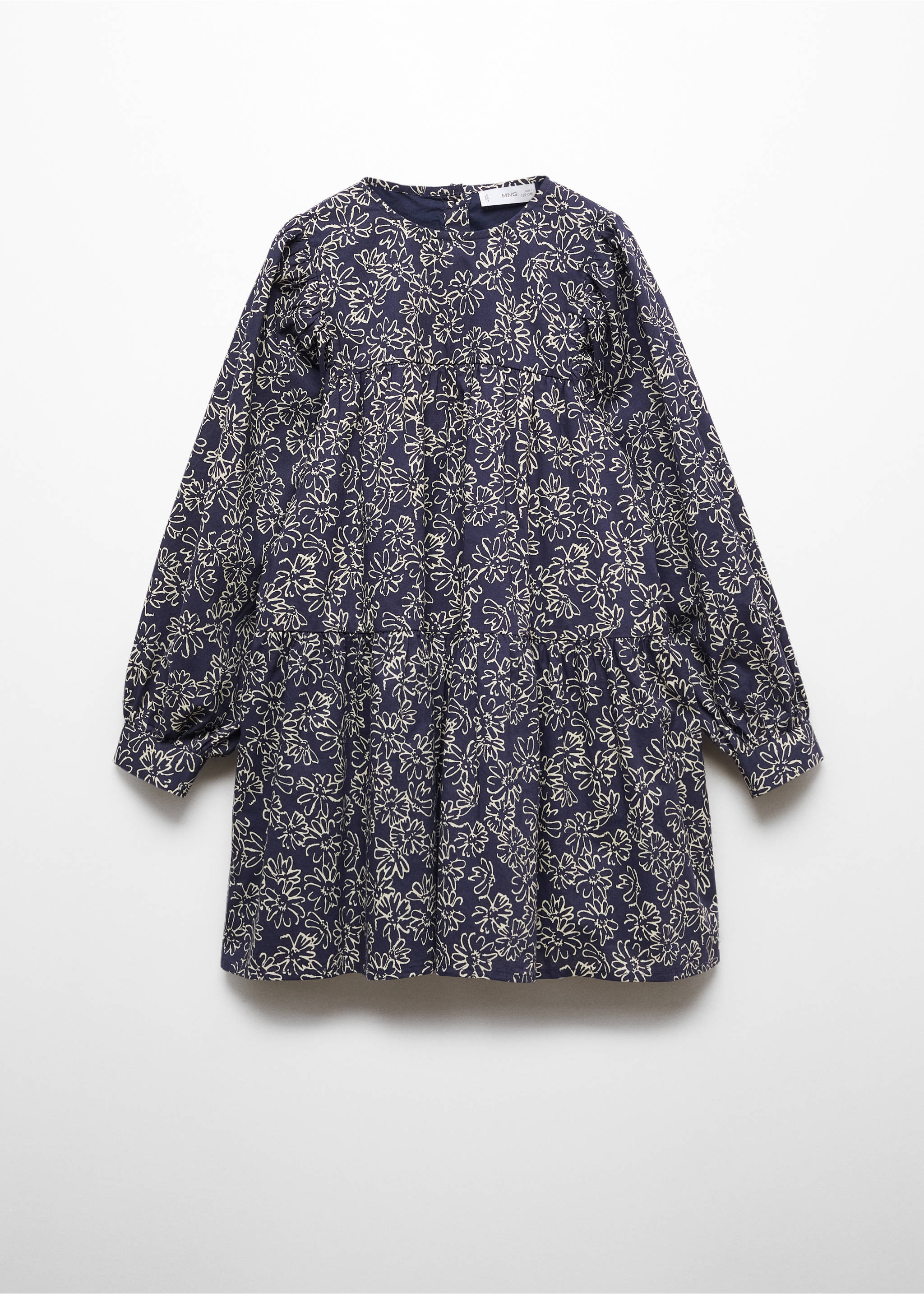 Robe coton imprimée - Article sans modèle, Bleu marine foncé. Ref: 67033686-00.