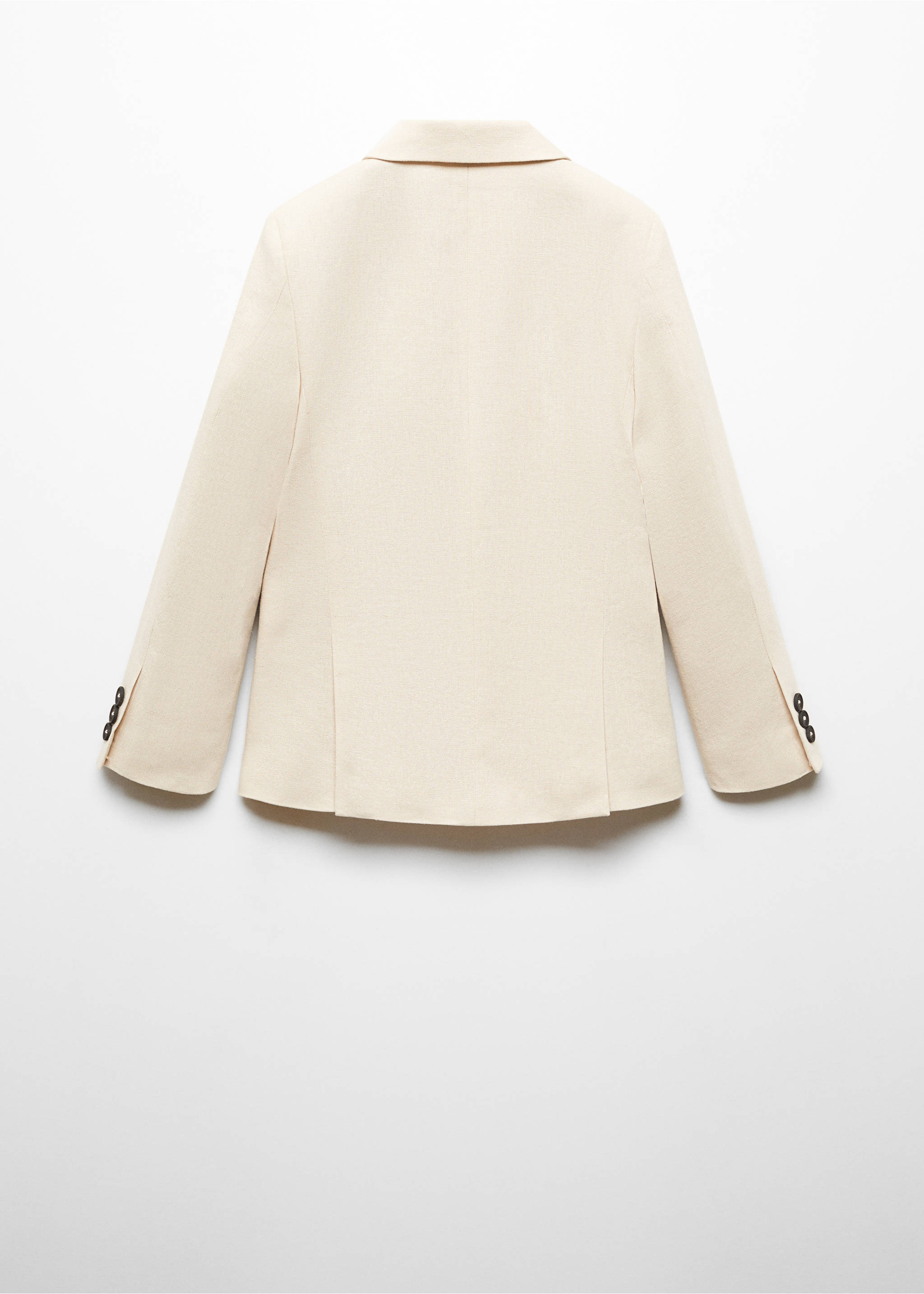 Linen suit jacket - Reverse of the article, Sand. Ref: 67033687-00.