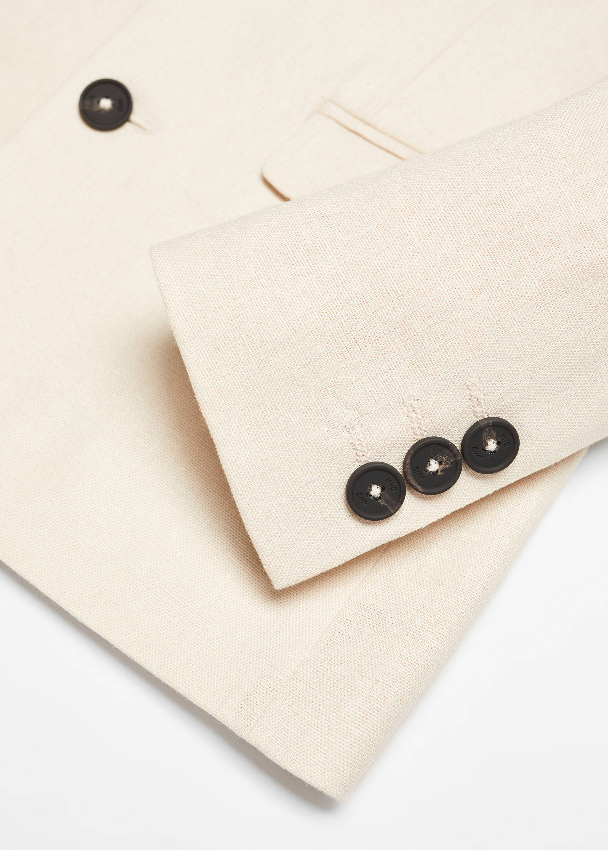 Linen suit jacket - Details of the article 8