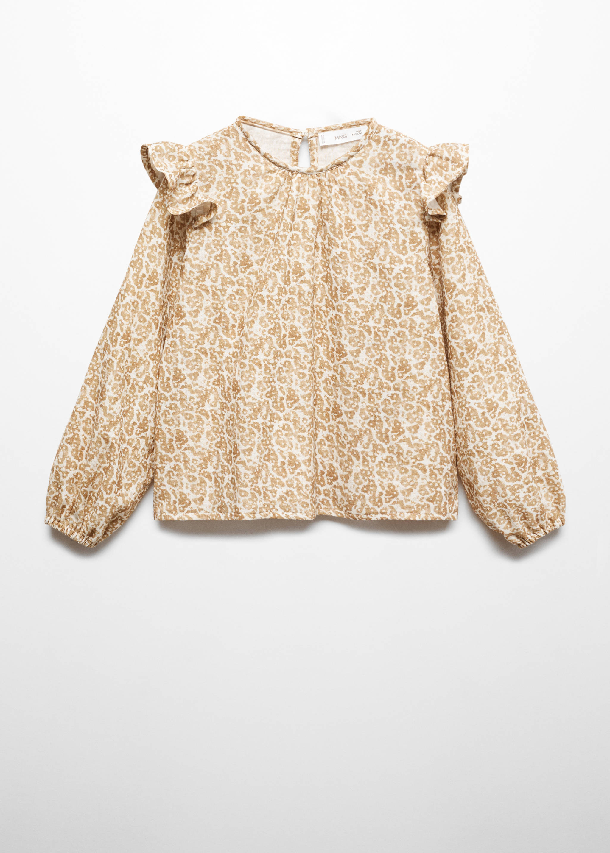 Blůza s potiskem a volány - Zboží bez modelu