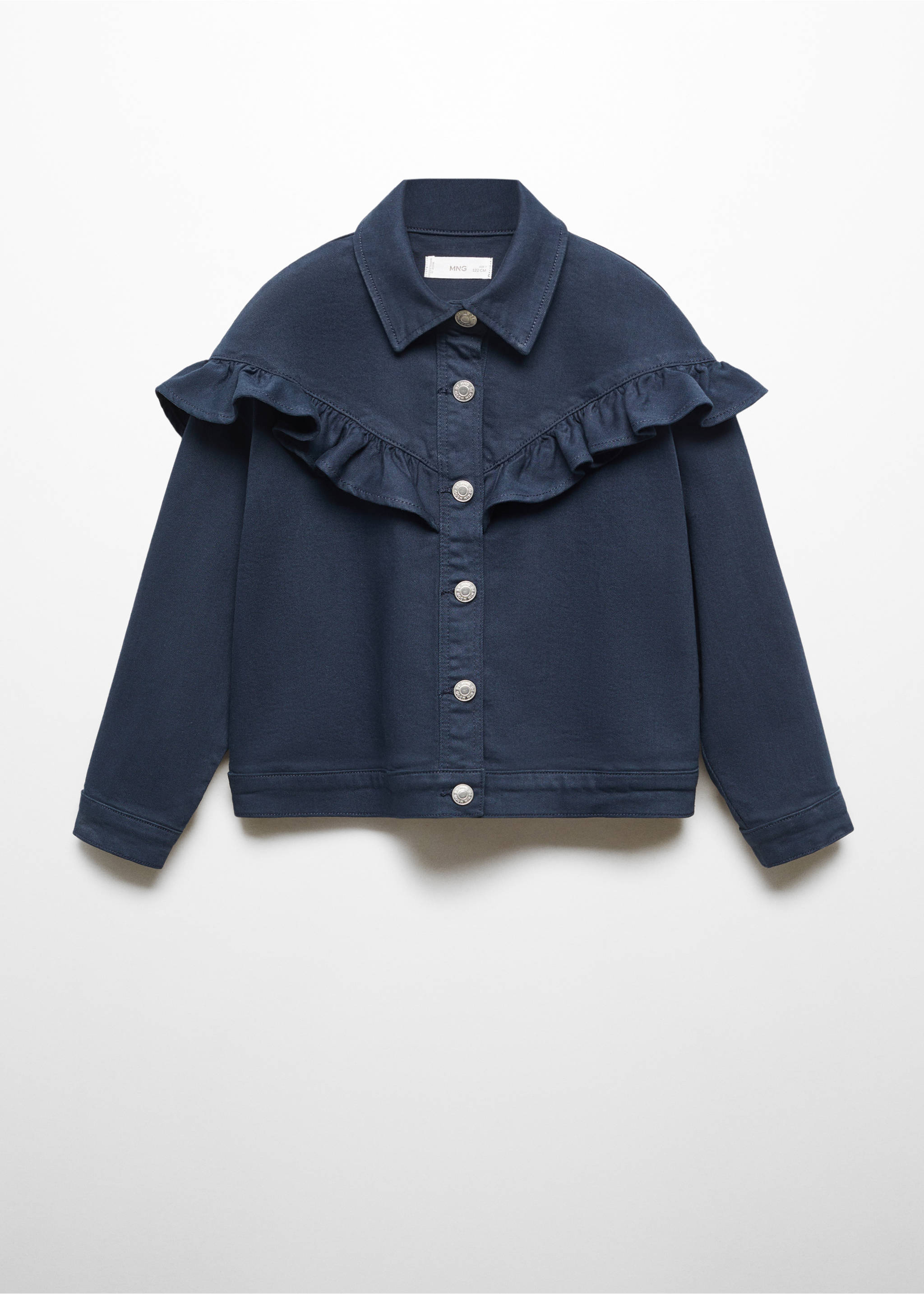 Kabátek s volány - Zboží bez modelu, Námořnická modrá. Ref: 67033689-00.