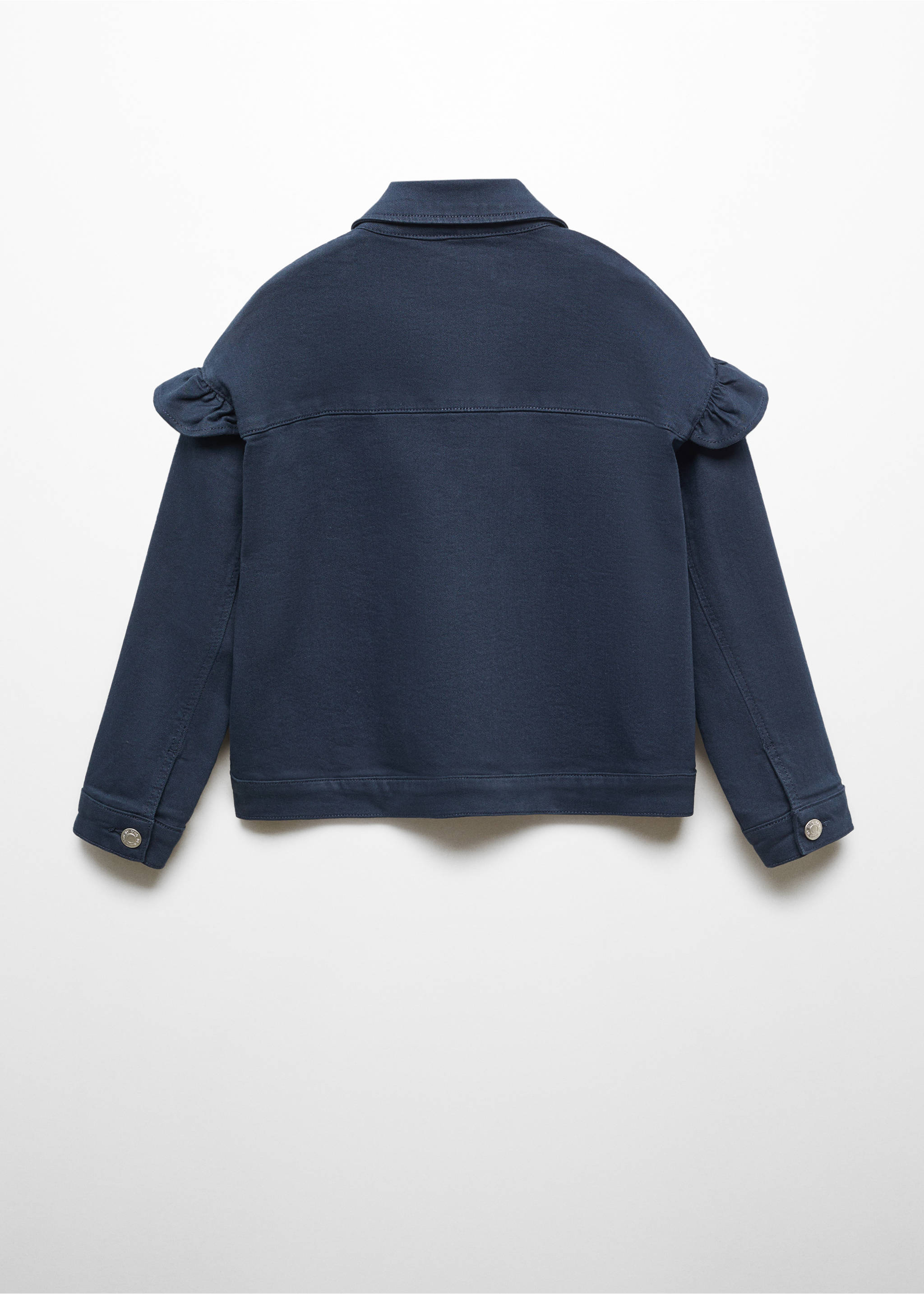 Kabátek s volány - Zadní strana zboží, Námořnická modrá. Ref: 67033689-00.