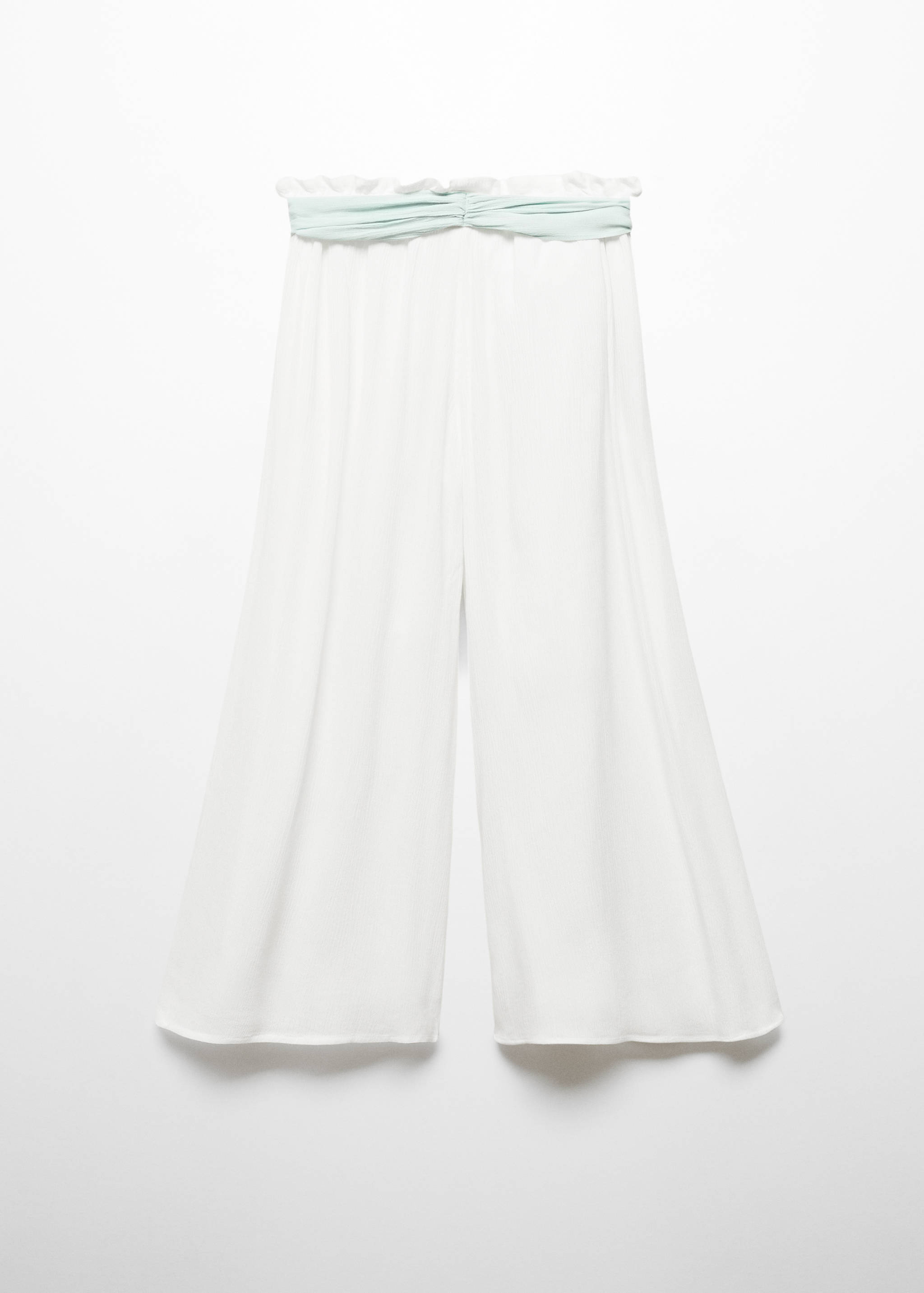 Cheesecloth pants with bow - Reverse of the article