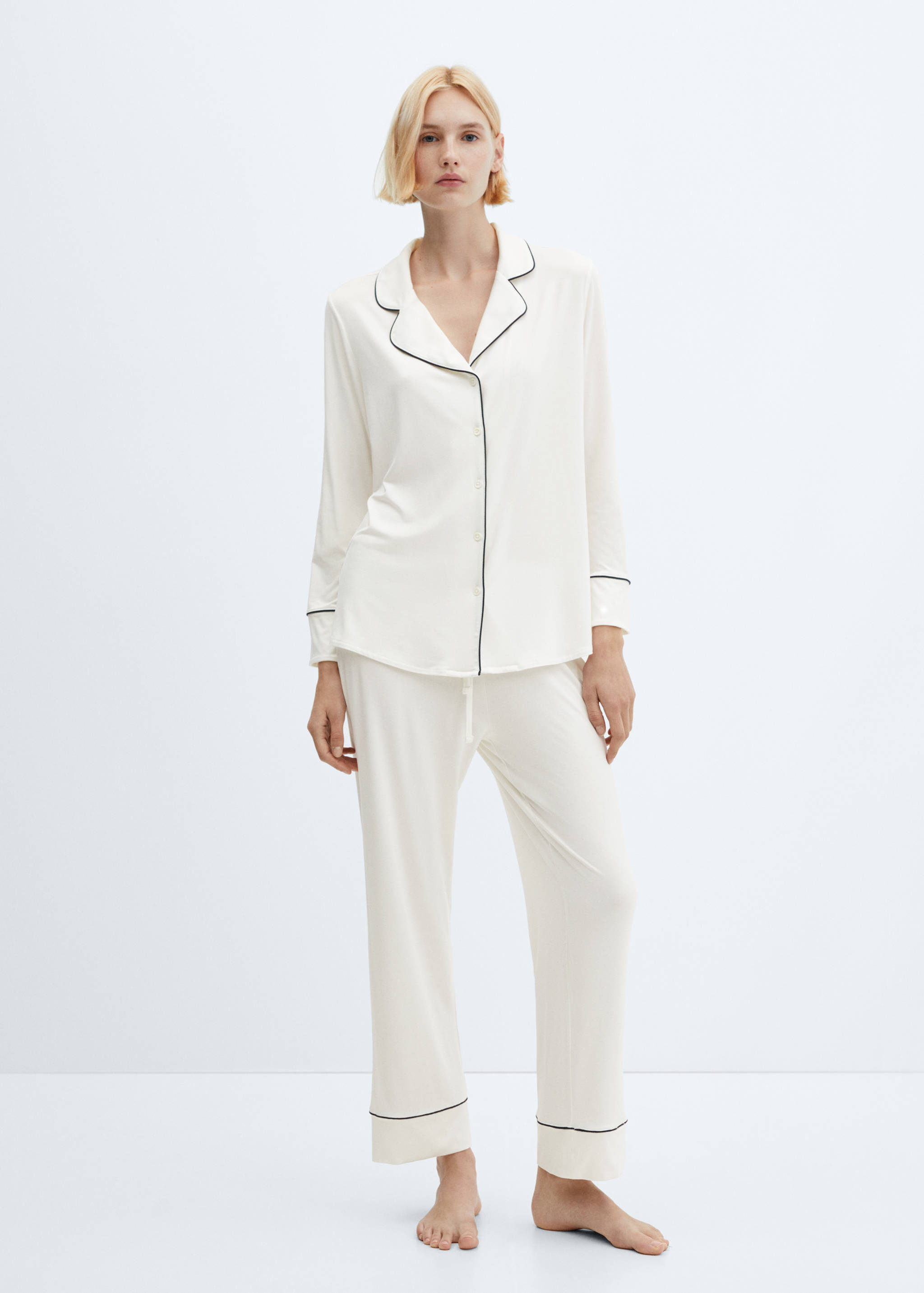 Pyjamahose mit Borte - Allgemeine Ansicht