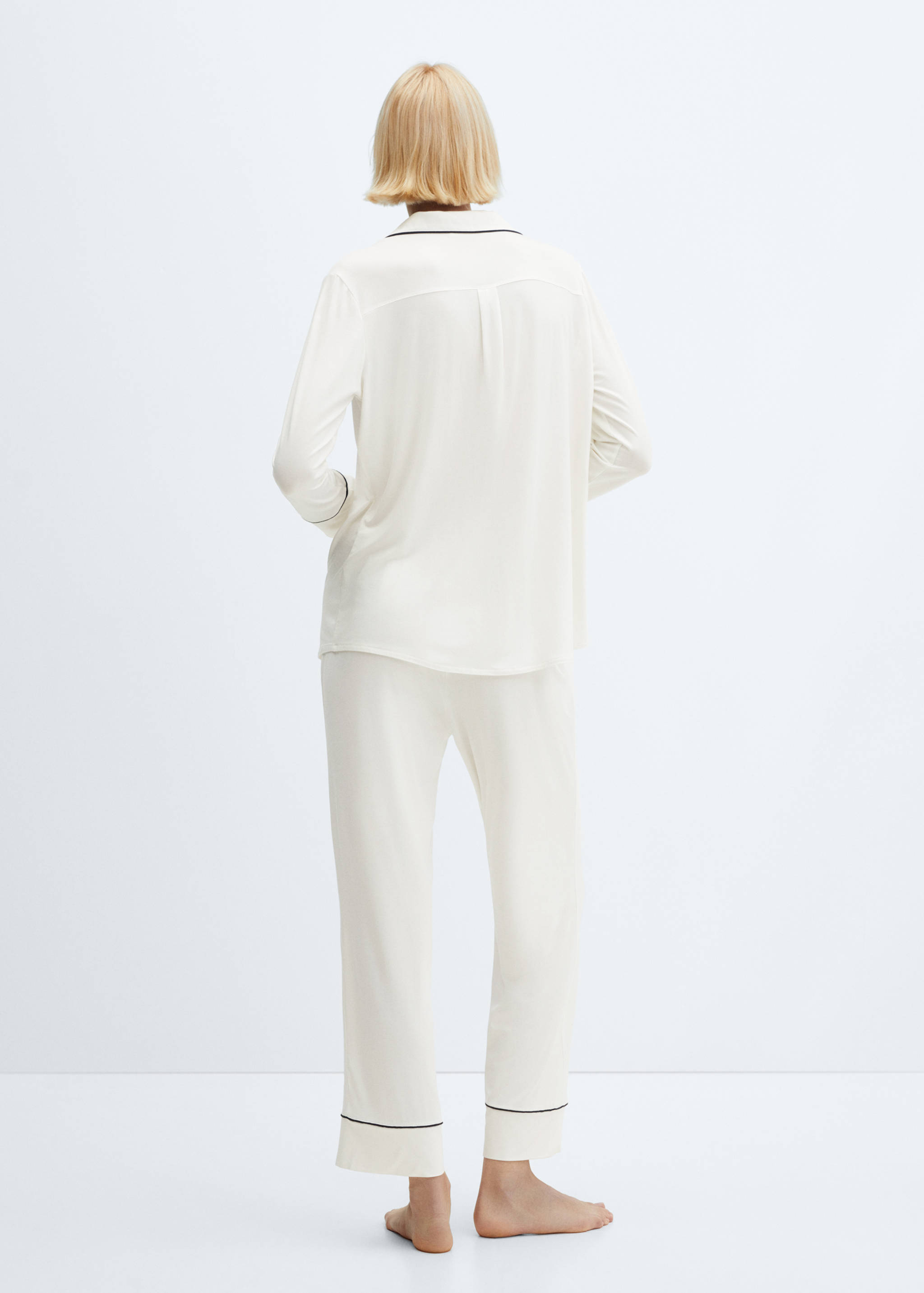 Pyjamahose mit Borte - Rückseite des Artikels