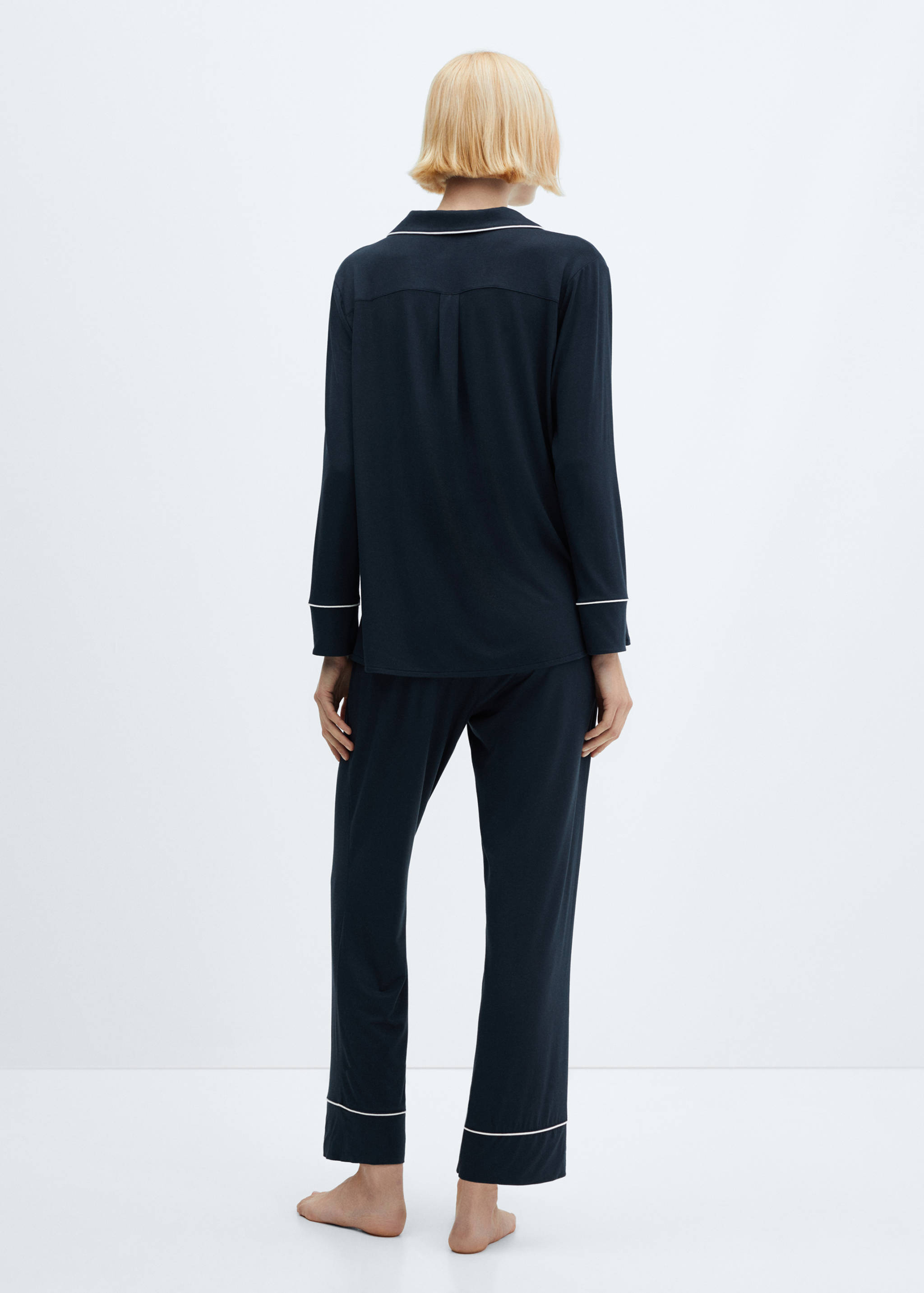 Pyjamahose mit Borte - Rückseite des Artikels