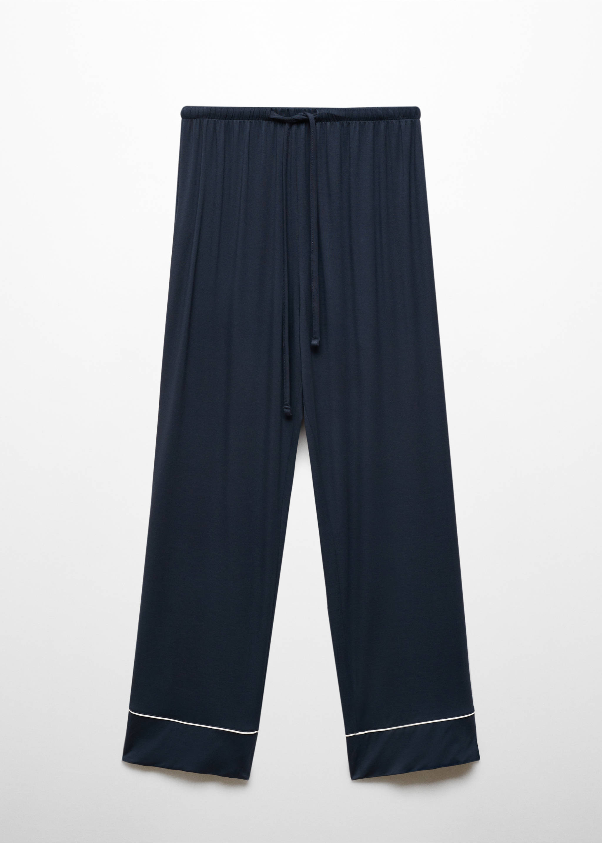 Pyjamahose mit Borte - Artikel ohne Model, Dunkles Marineblau. Ref: 67034020-00.