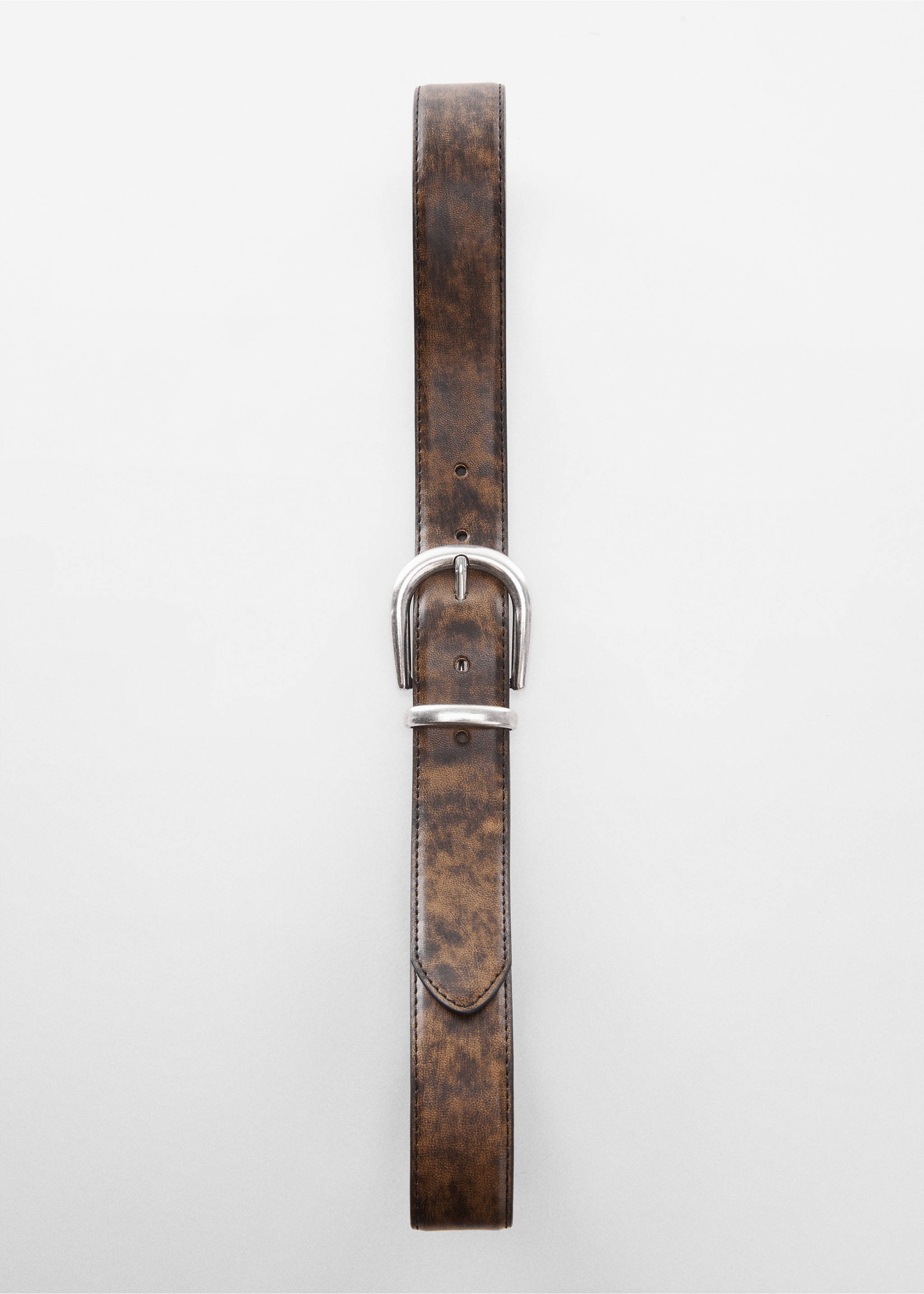 Ceinture simili-cuir - Détail de l'article 1, Marron. Ref: 67034031-00.