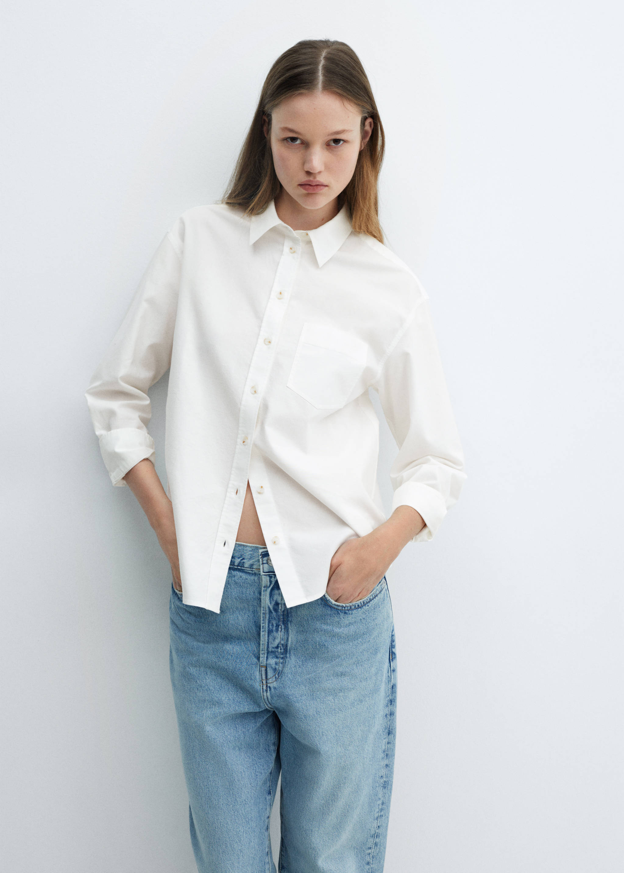 100% cotton pocket shirt - Medium plane