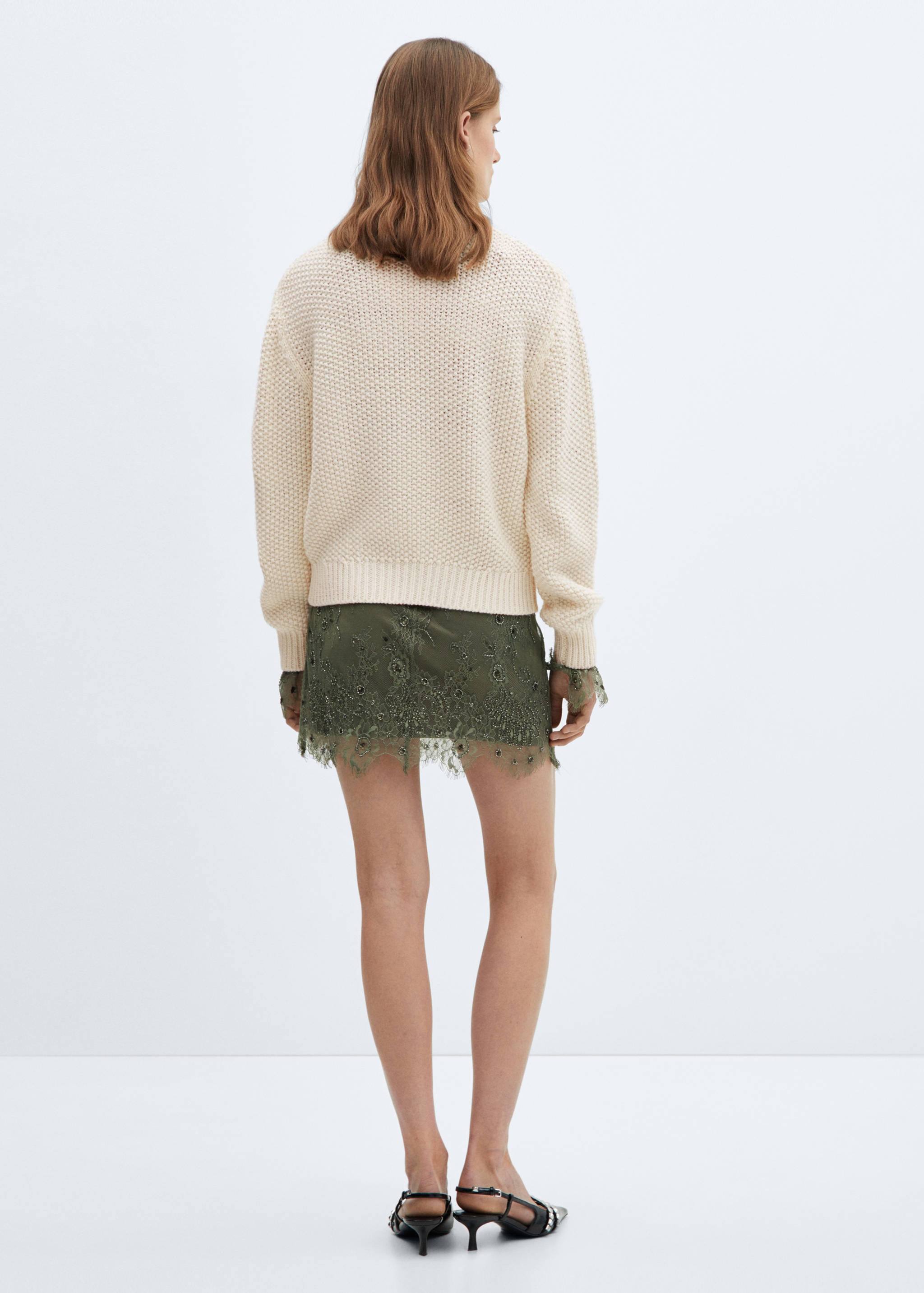 Pull en maille à col rond - Verso de l’article