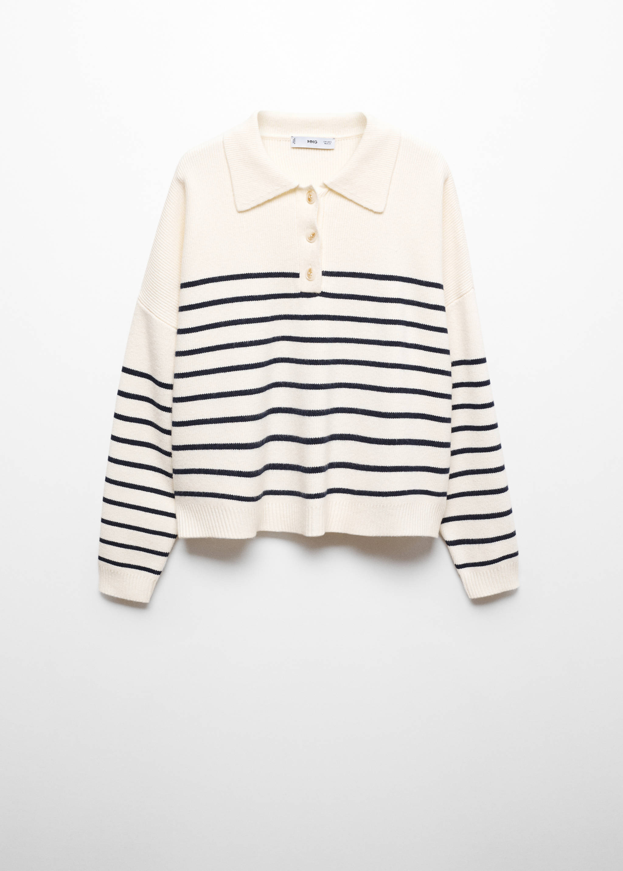 Pull-over maille col boutonné - Article sans modèle